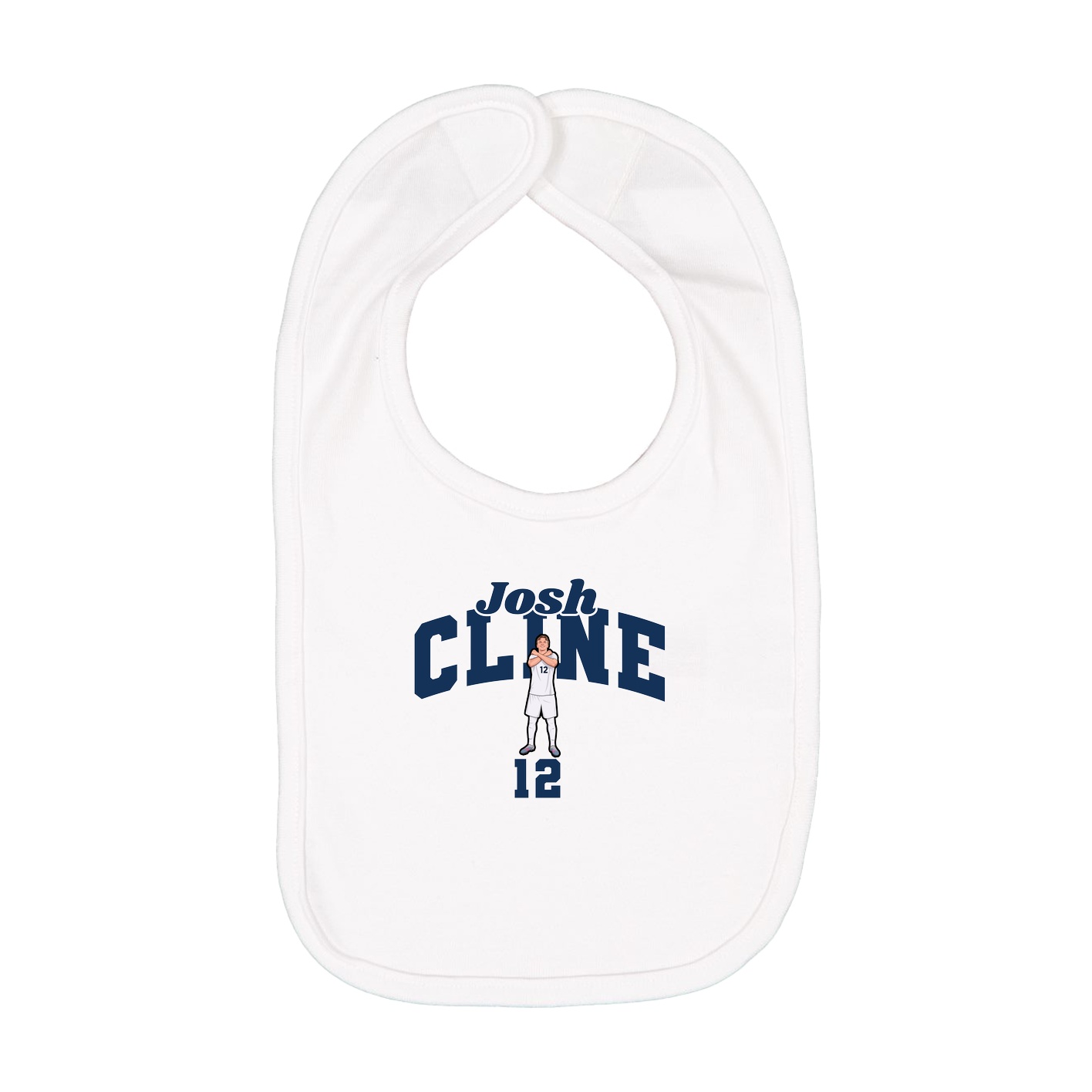 Infant Bib — Signature Arch in White