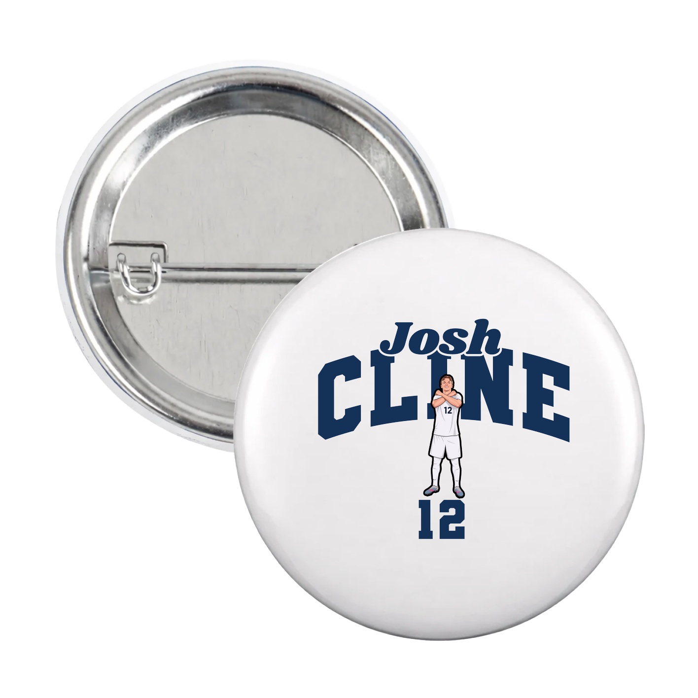 Game Day Button — Signature Arch in White