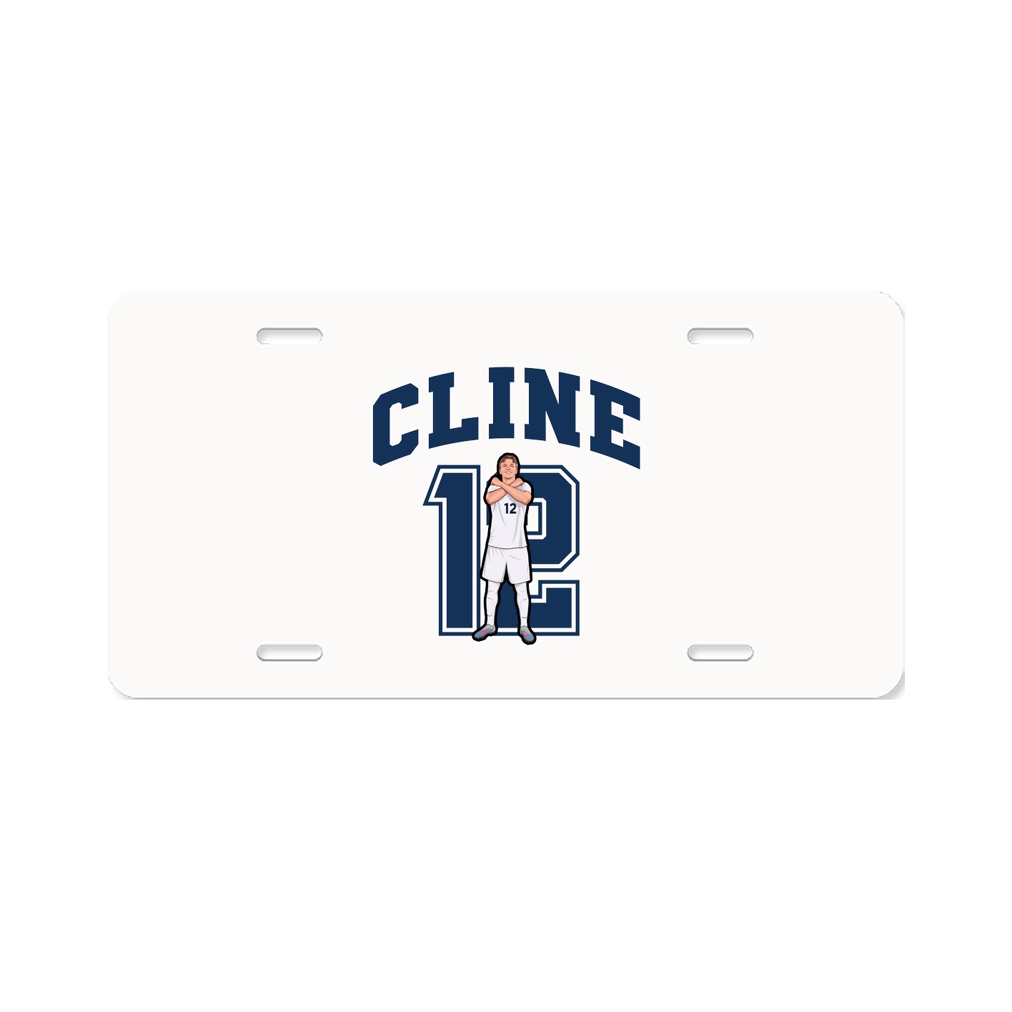 License Plate — Number in Classic