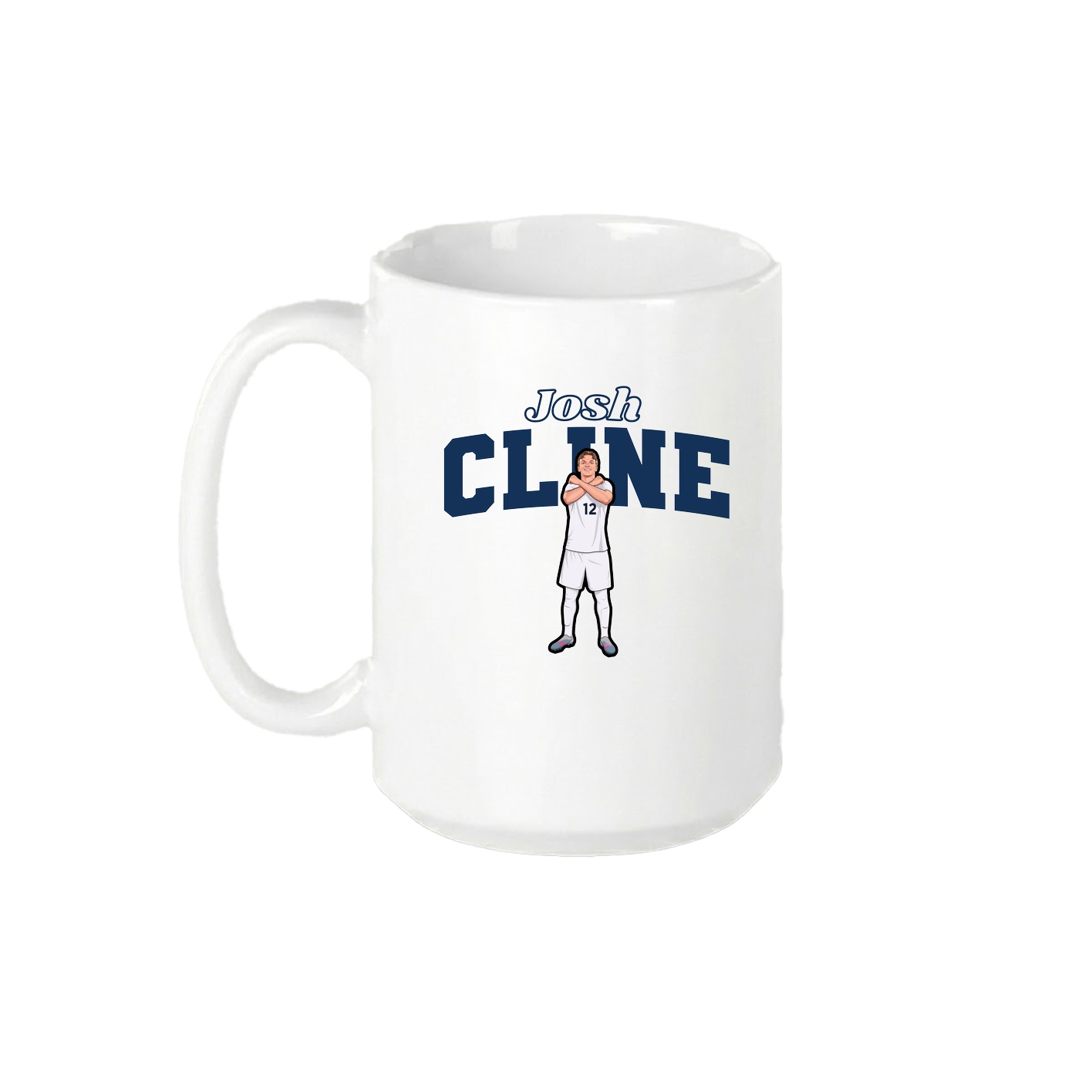15oz Coffee Mug — Name Arch in White