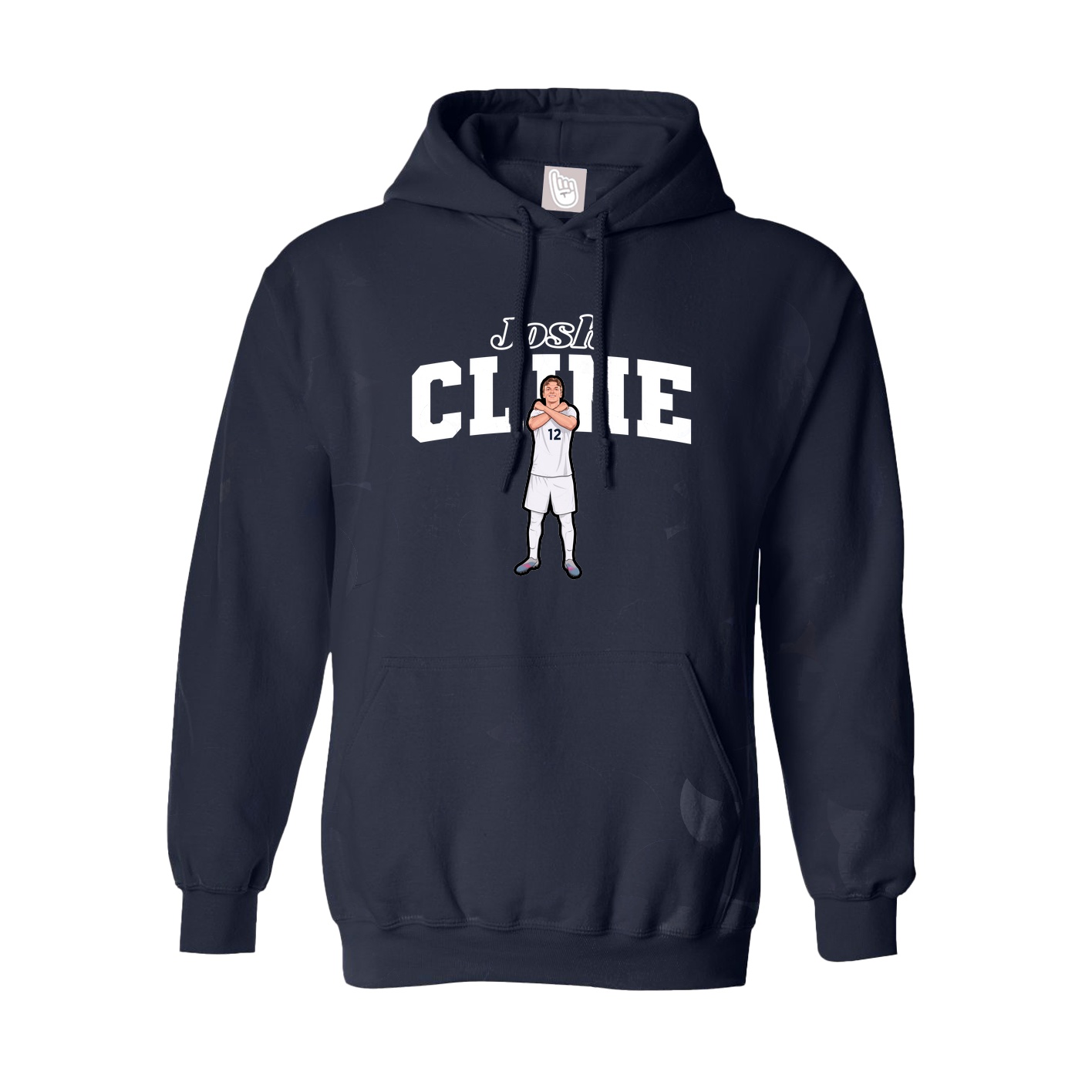 Hoodie — Name Arch in Navy