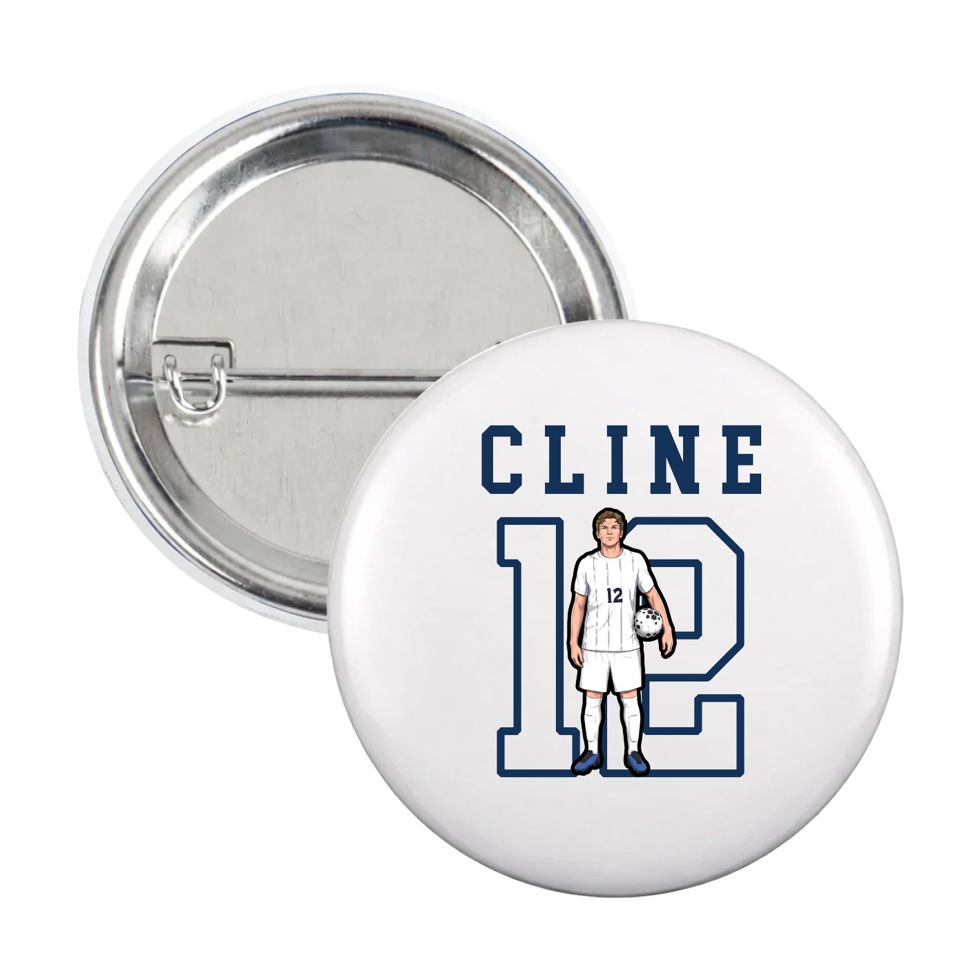 Game Day Button — Shirsey in White