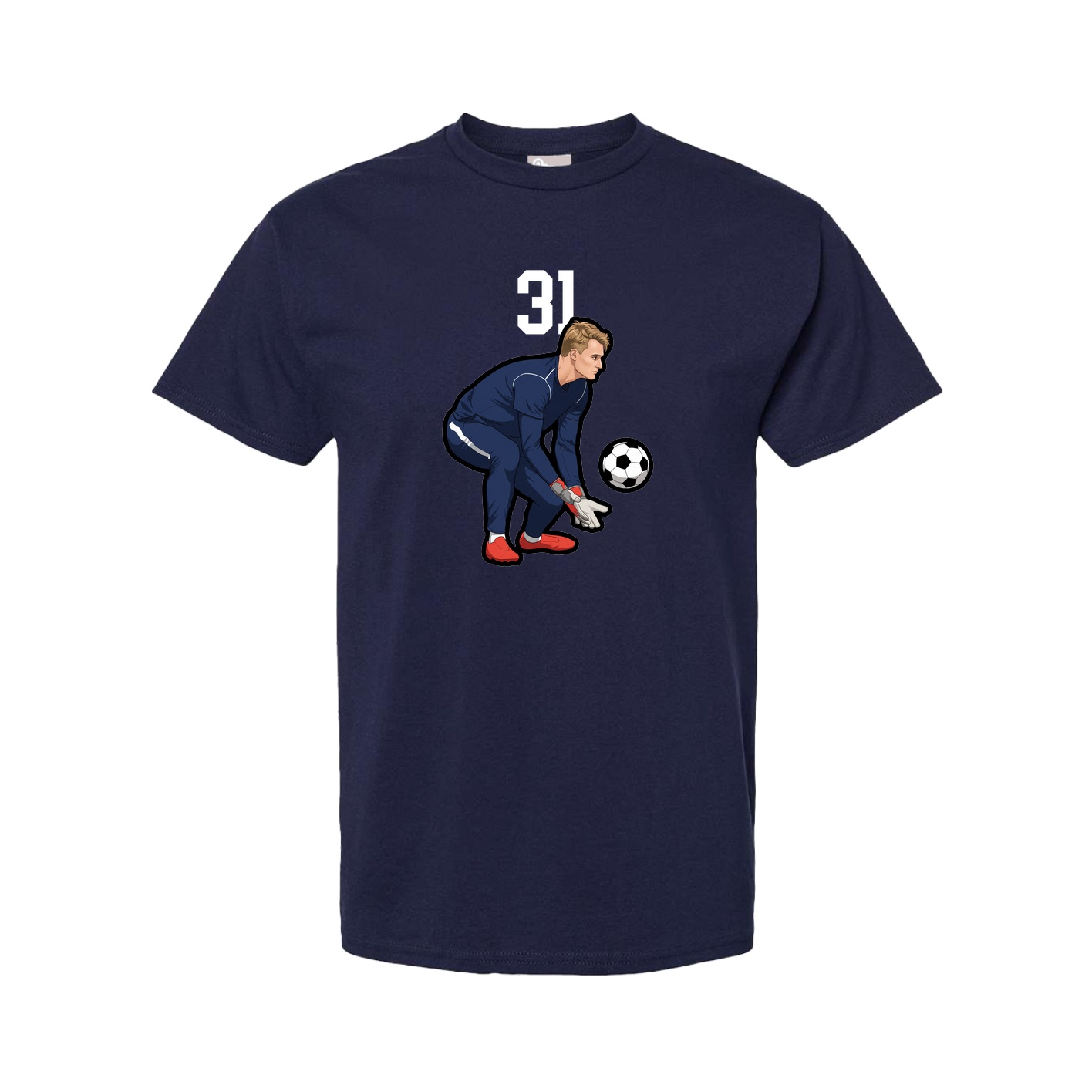 Tee — Number Top in Navy