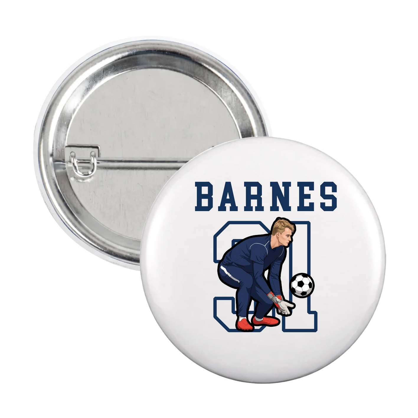 Game Day Button — Shirsey in White