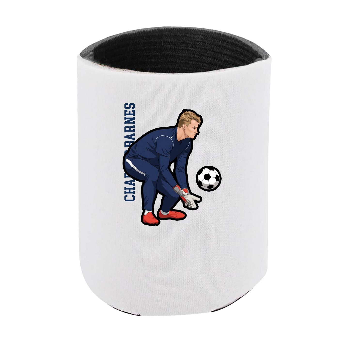 Can Holder — Name Vertical in White