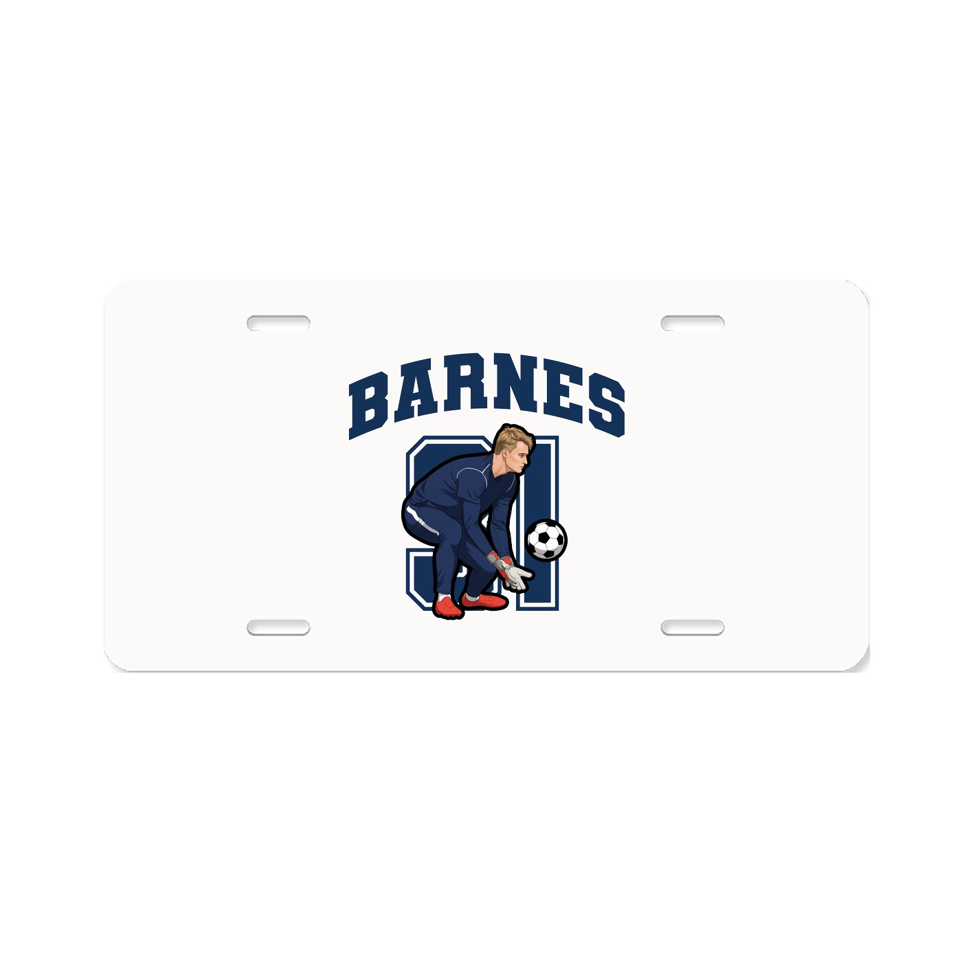 License Plate — Number in Classic