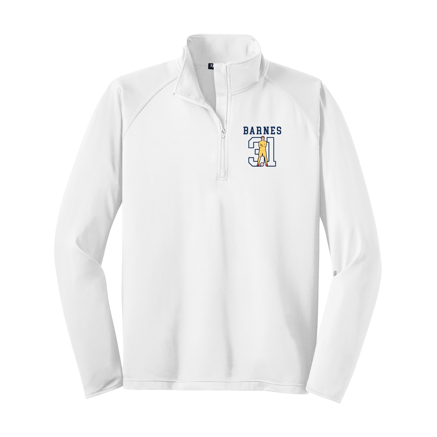 Q-Zip Pullover — Shirsey in White