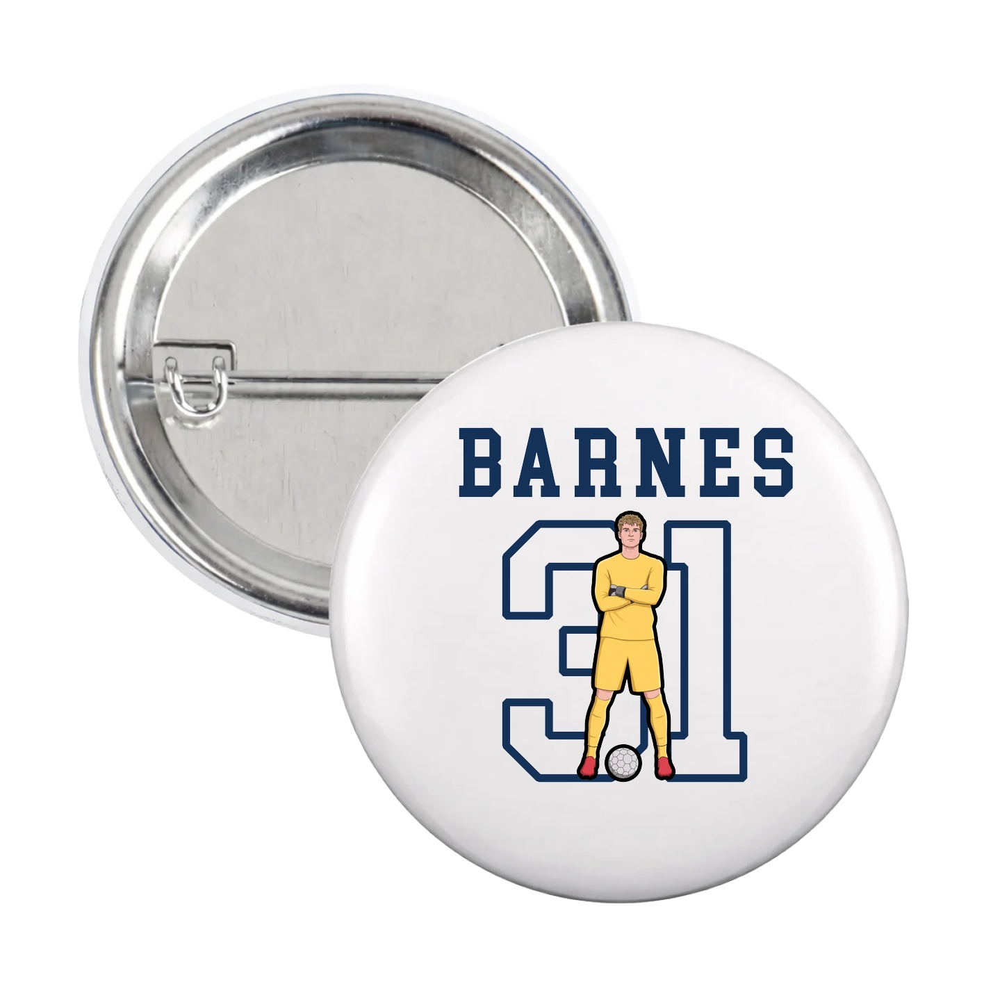 Game Day Button — Shirsey in White