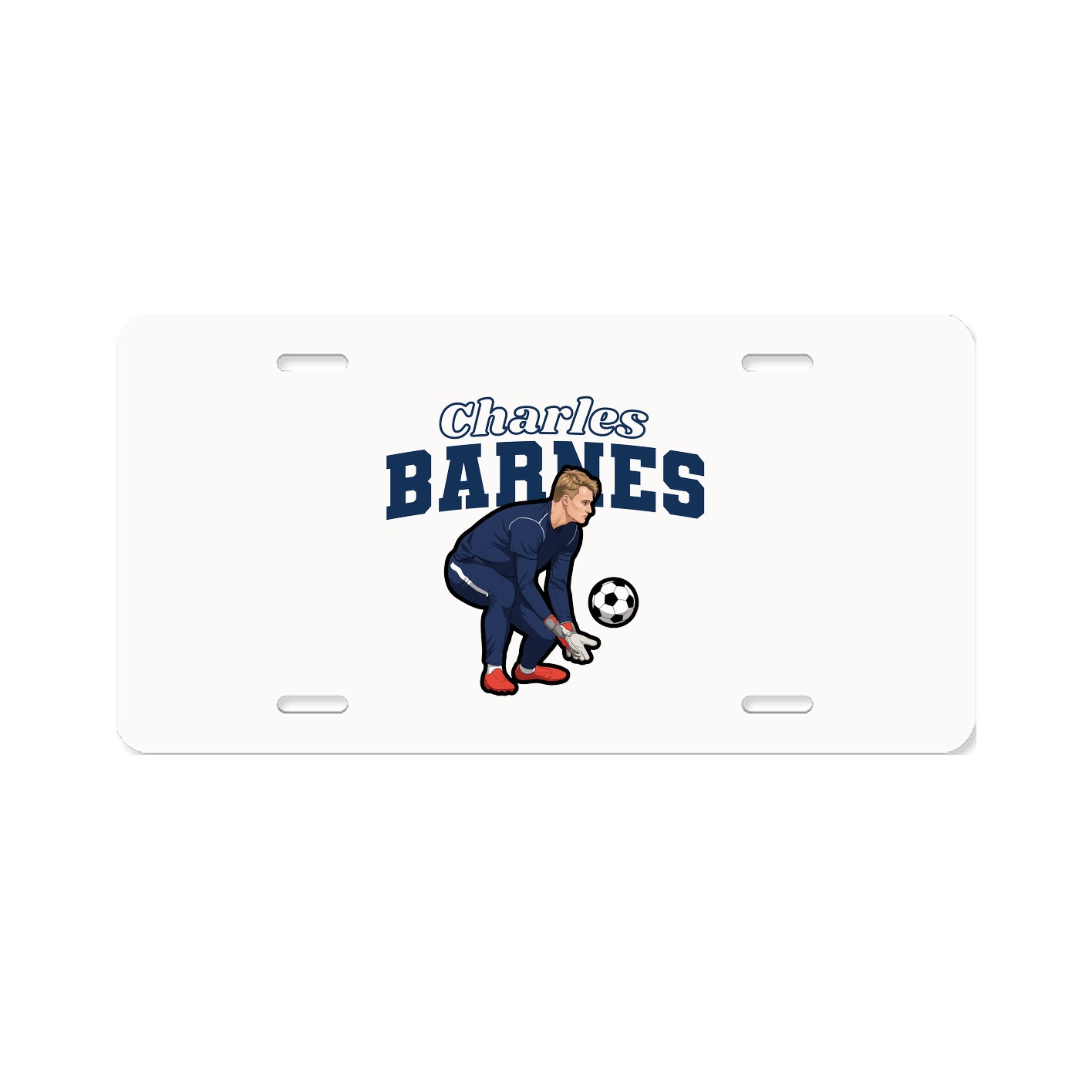 License Plate — Name Arch in Classic