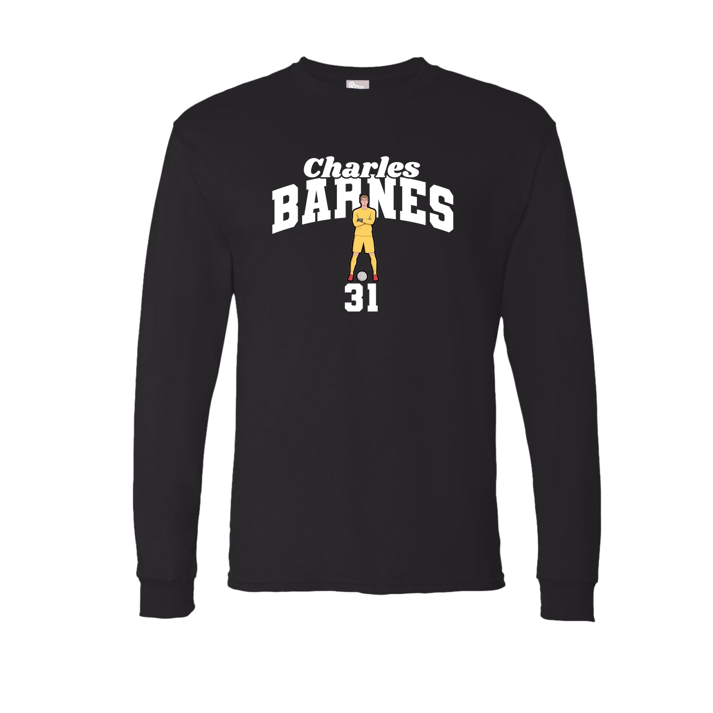 Long Sleeve Tee — Signature Arch in Black
