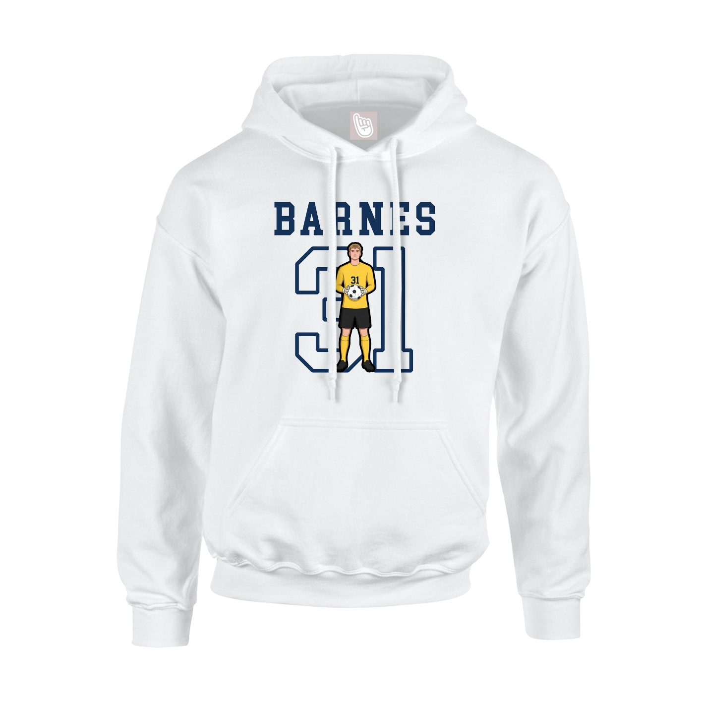 Hoodie — Shirsey in White