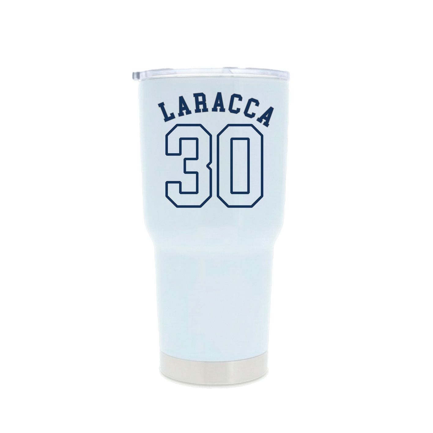 30oz Stainless Steel Tumbler — Shirsey Arch in White