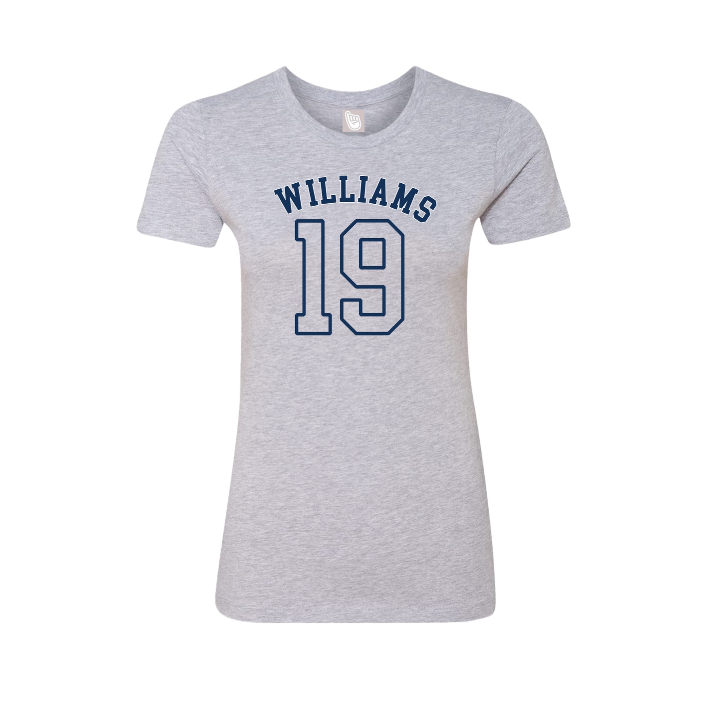 Fitted Women's Tee — Shirsey Arch in Grey