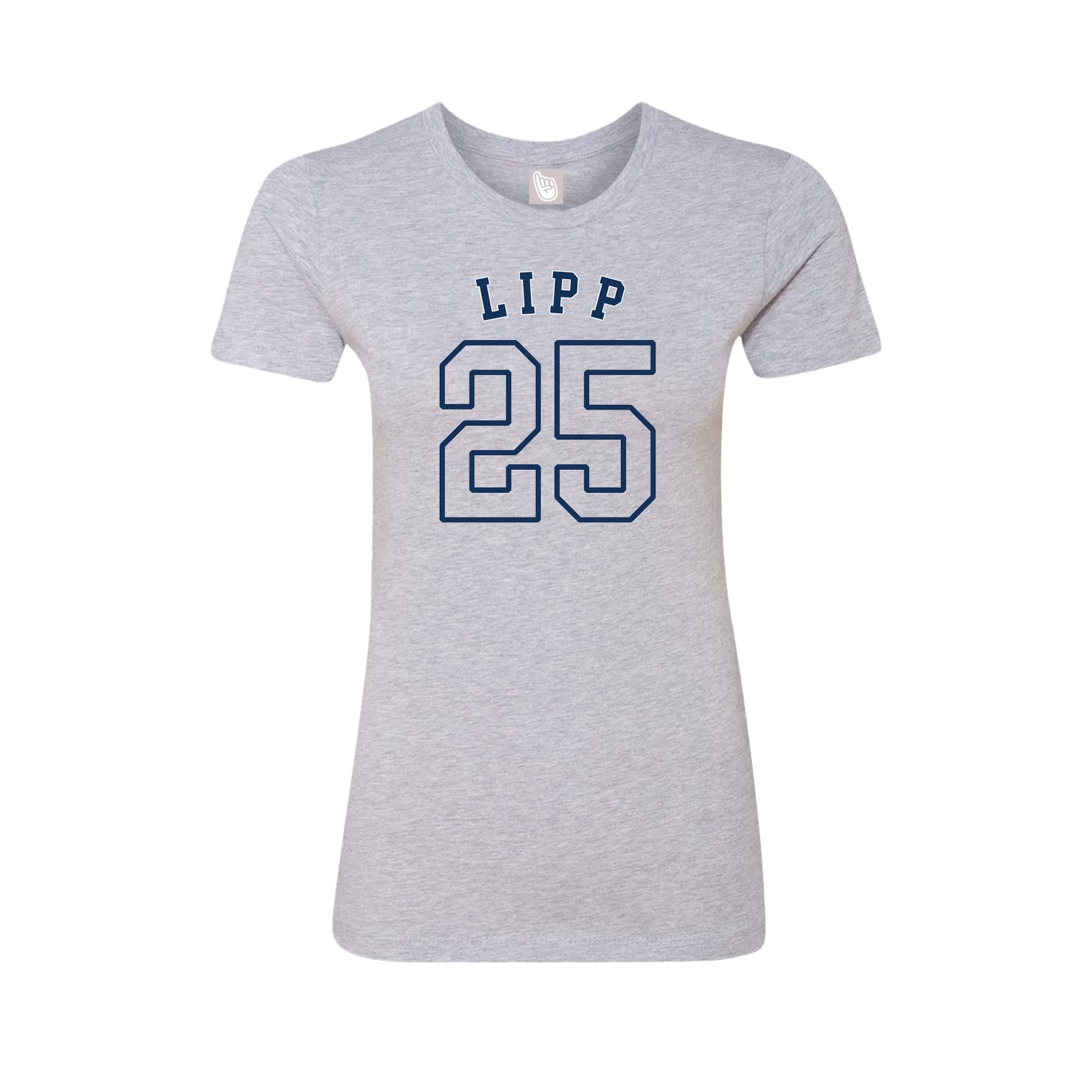 Fitted Women's Tee — Shirsey Arch in Grey
