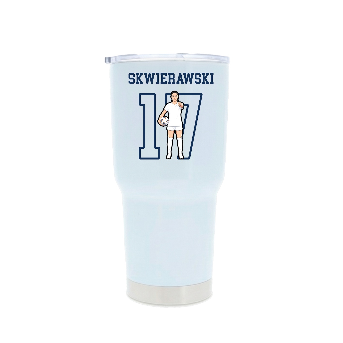 30oz Stainless Steel Tumbler — Shirsey in White