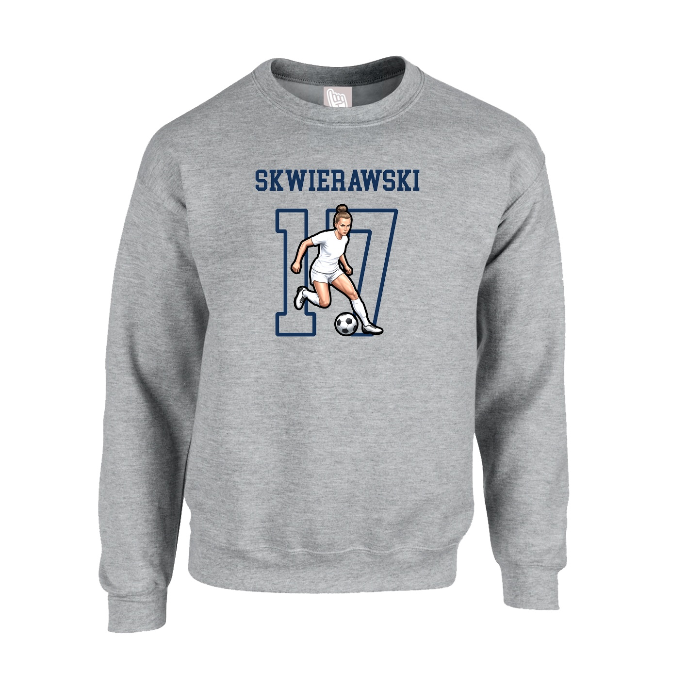 Fleece Crew — Shirsey in Grey