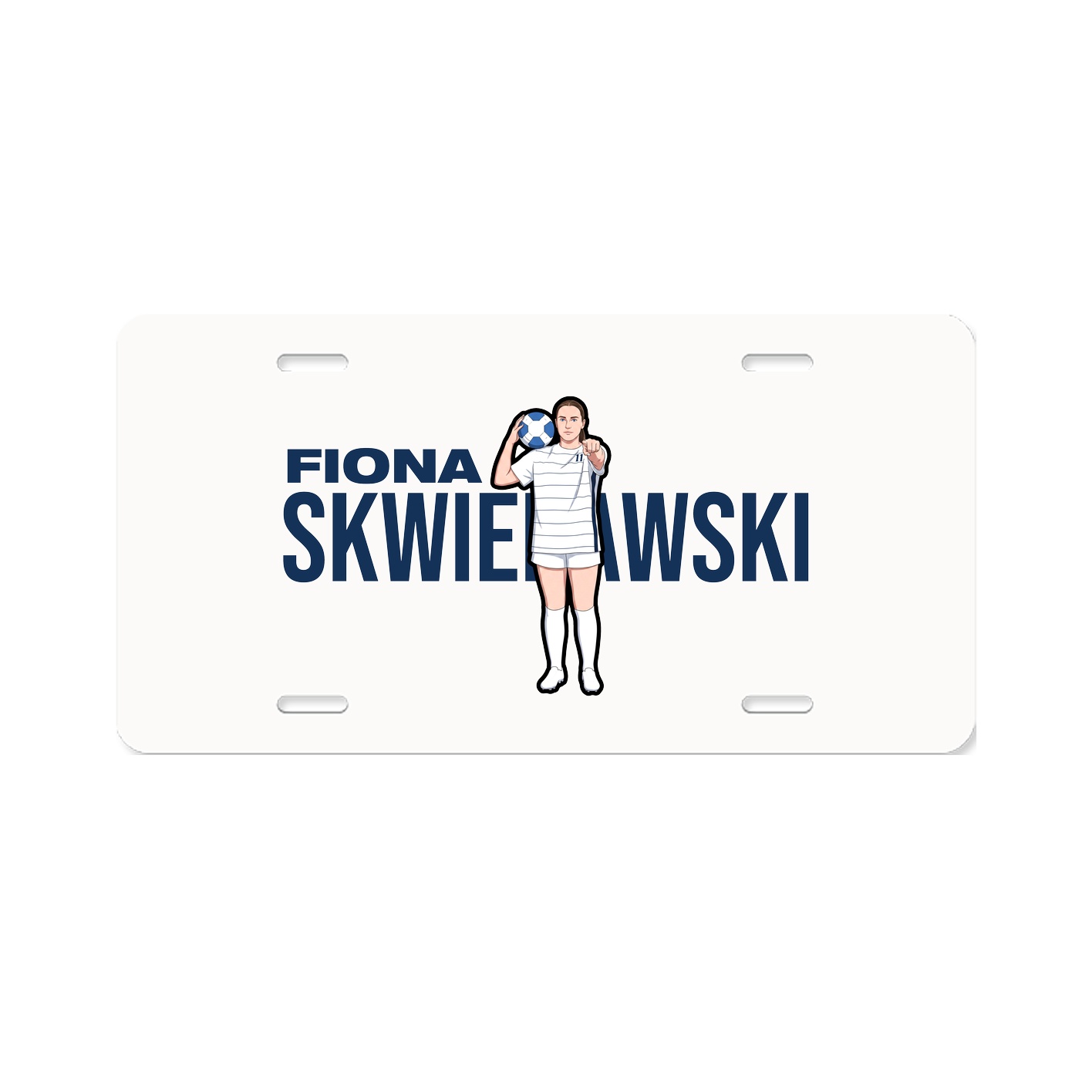 License Plate — Player Name in Classic