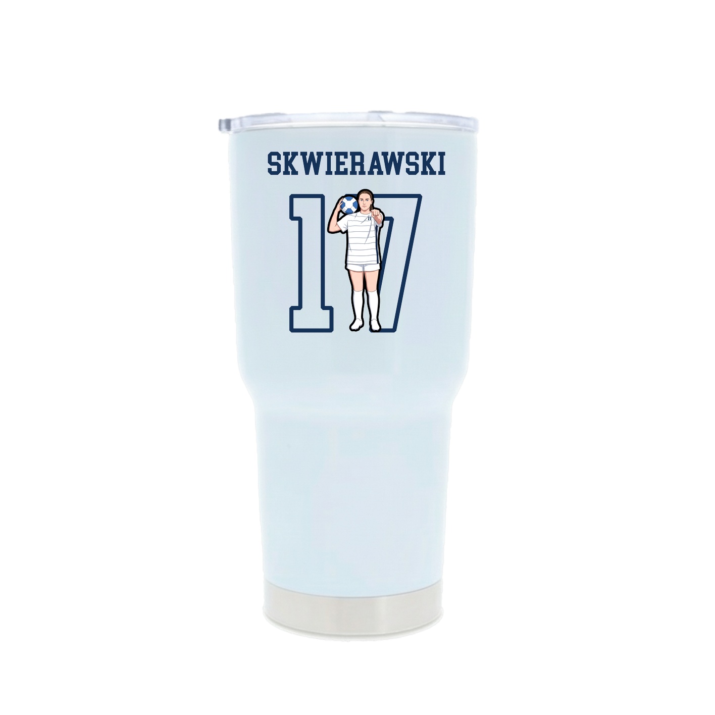 30oz Stainless Steel Tumbler — Shirsey in White