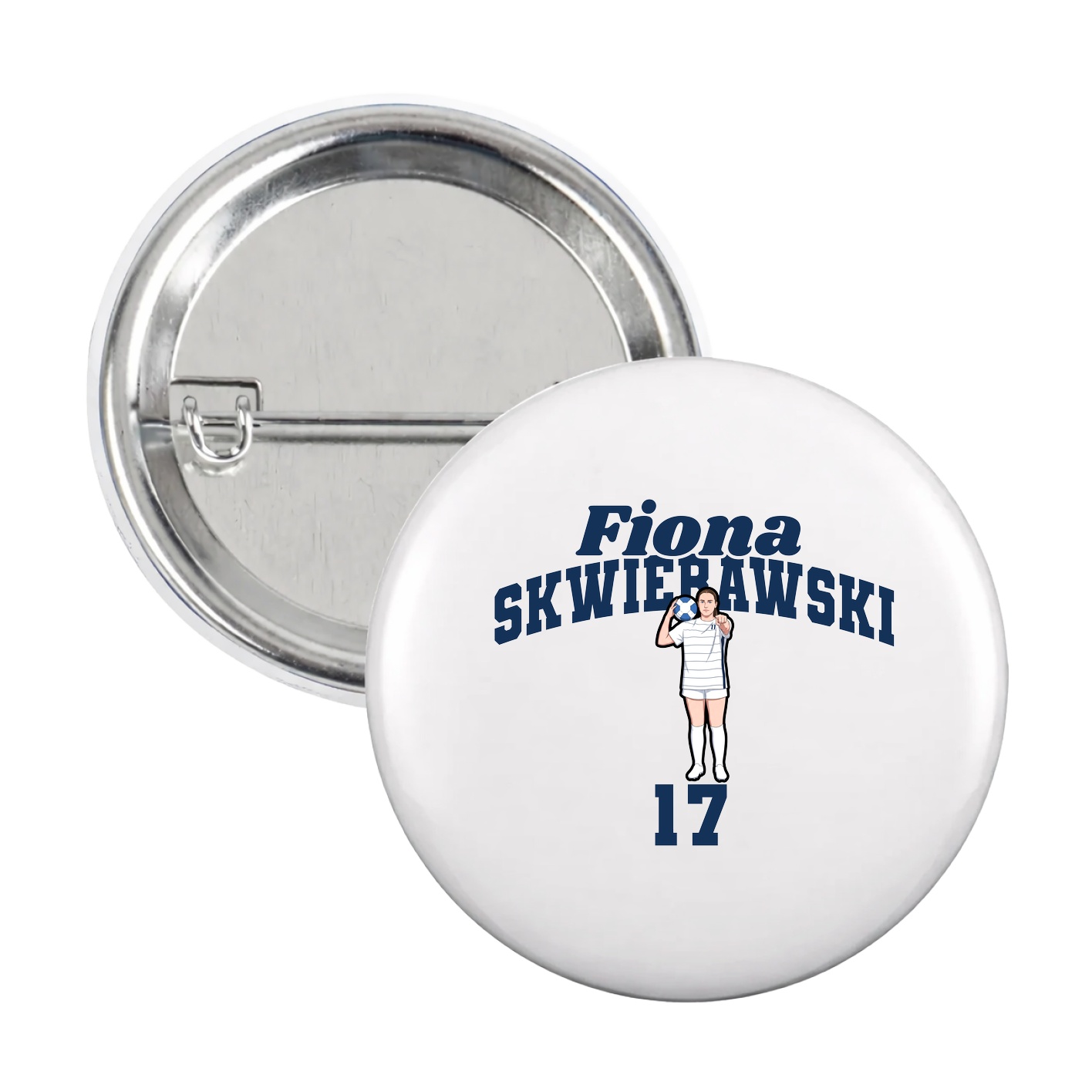 Game Day Button — Signature Arch in White