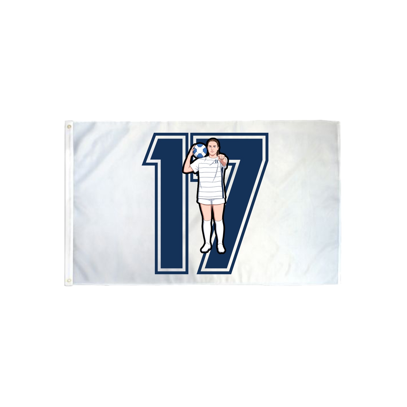 3x5 Flag — Number in Classic