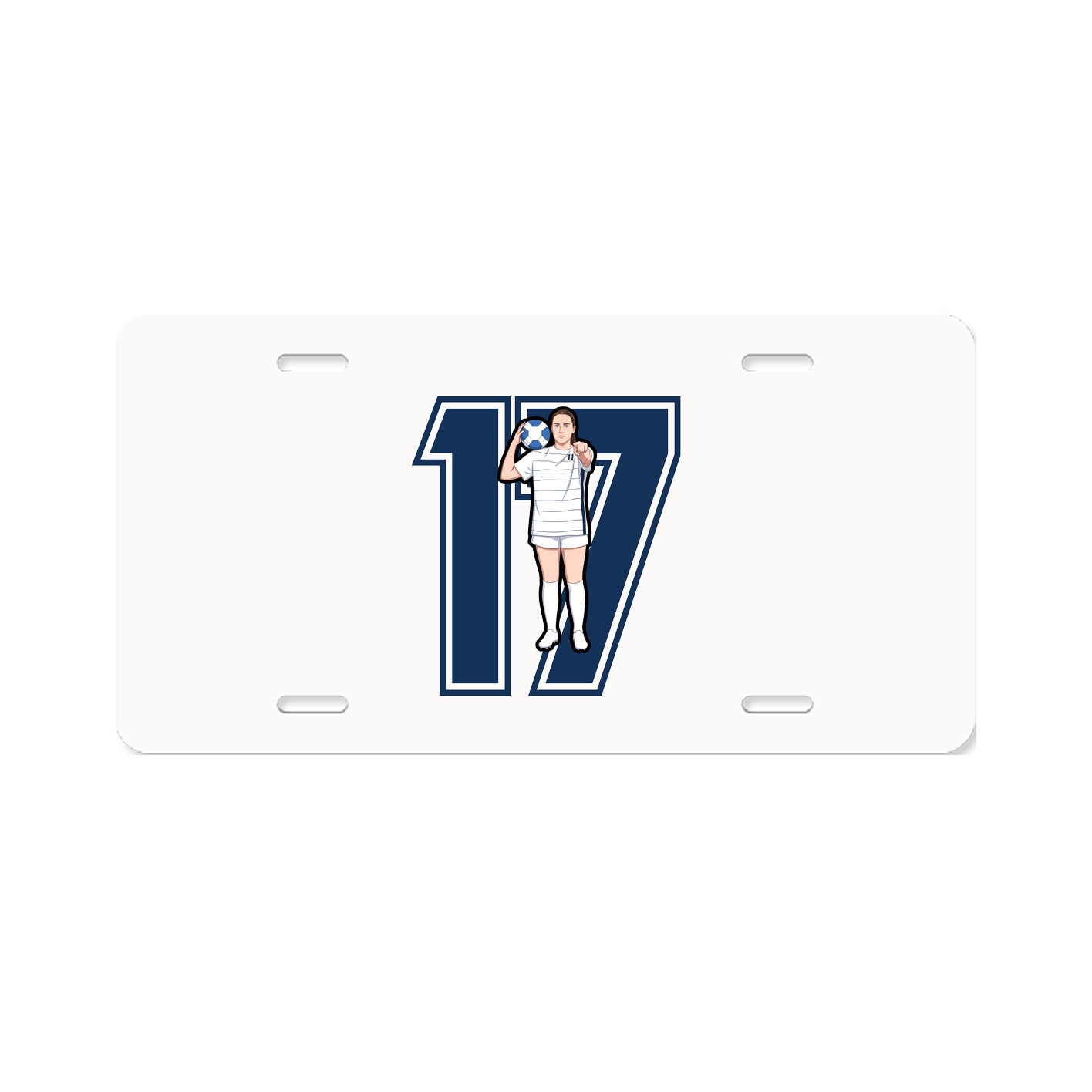 License Plate — Number in Classic