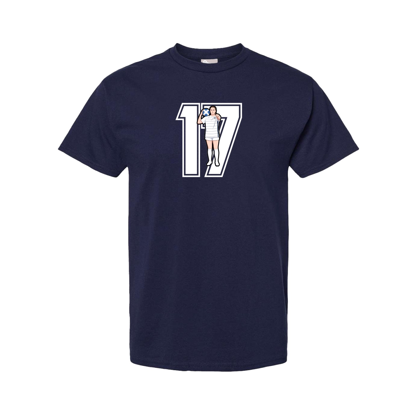 Tee — Number in Navy