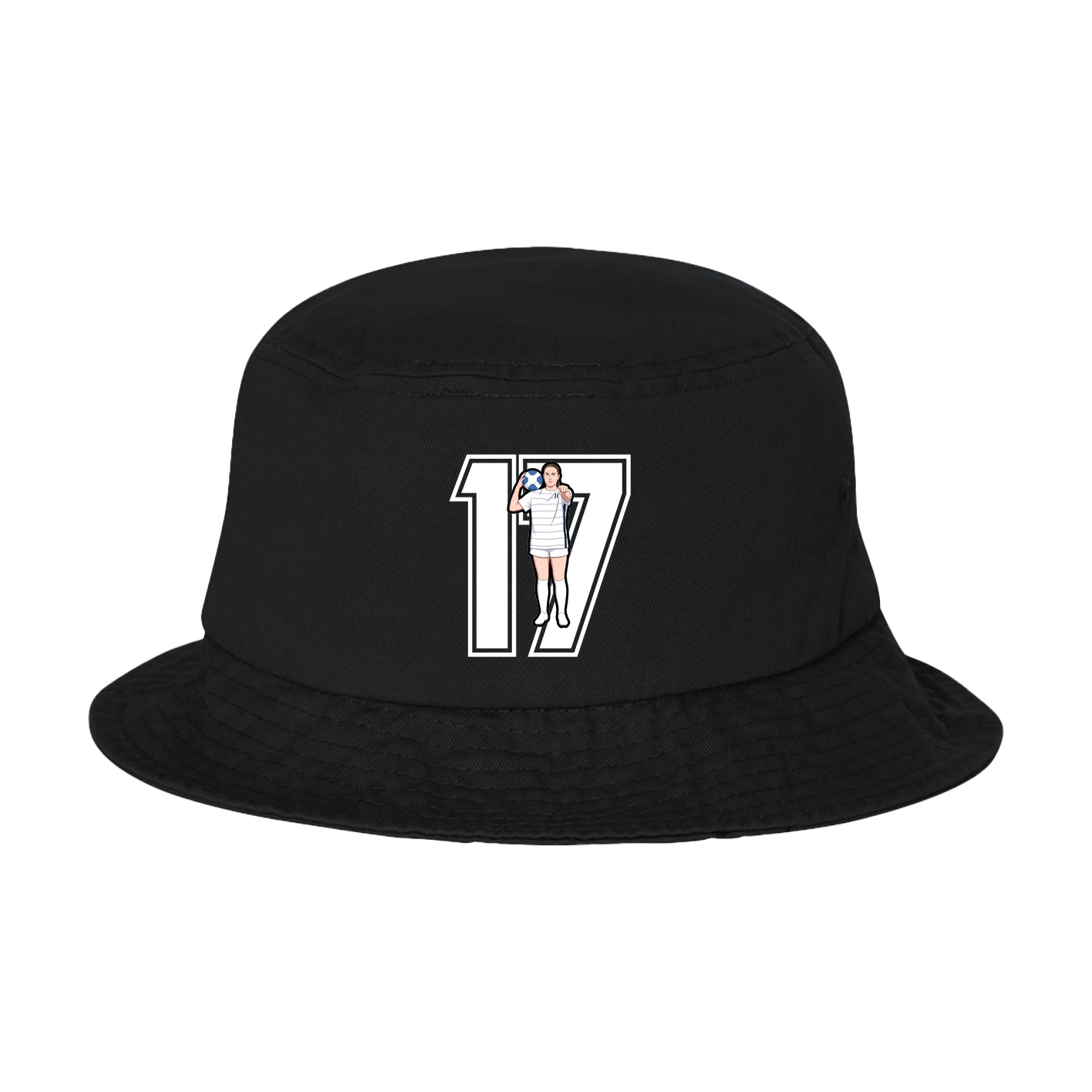 Bucket Cap — Number in Black