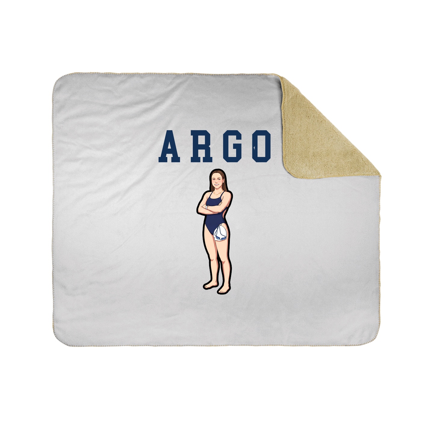 Throw Blanket — Shirsey in White
