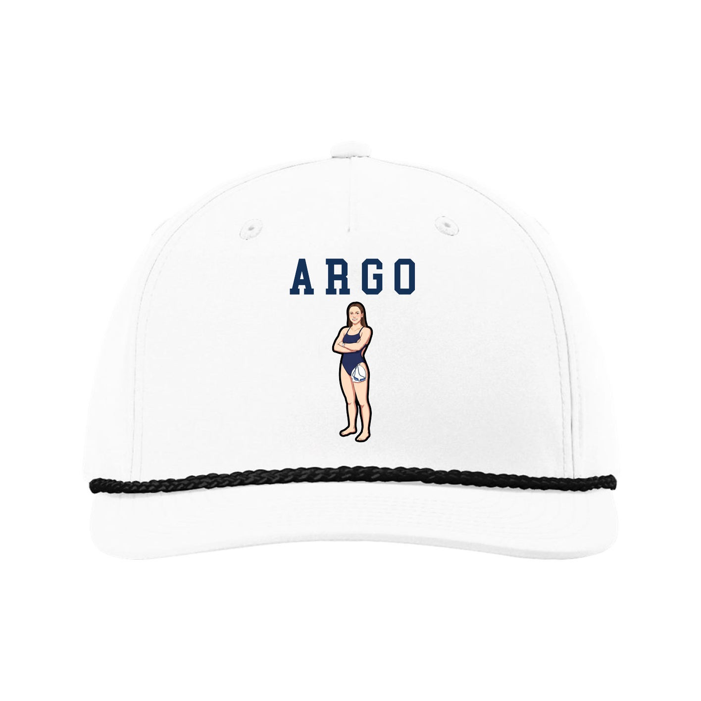 Five-Panel Classic Rope Cap — Shirsey in White