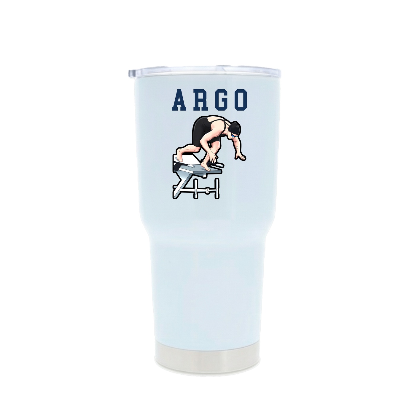 30oz Stainless Steel Tumbler — Shirsey in White