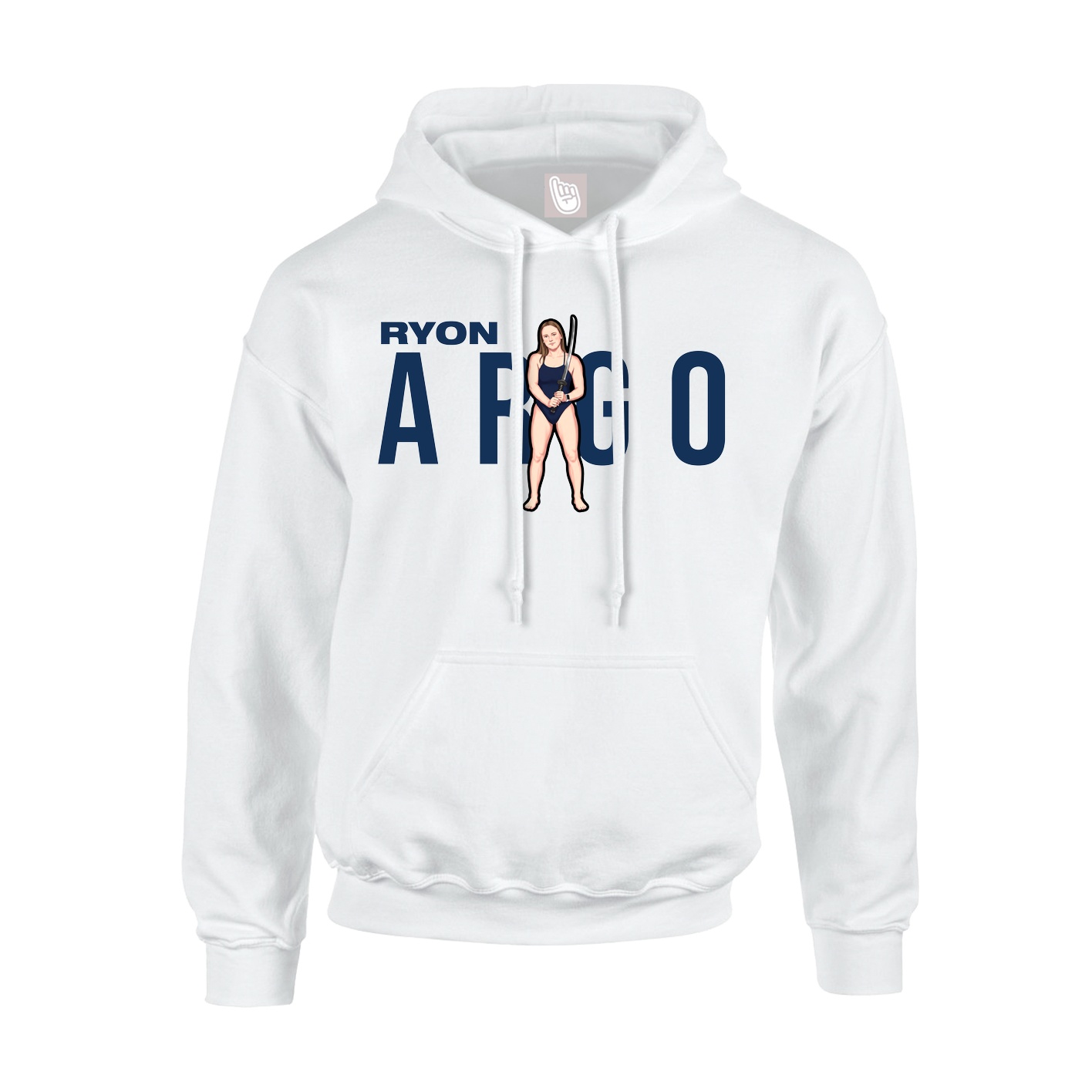 Hoodie — Player Name in White