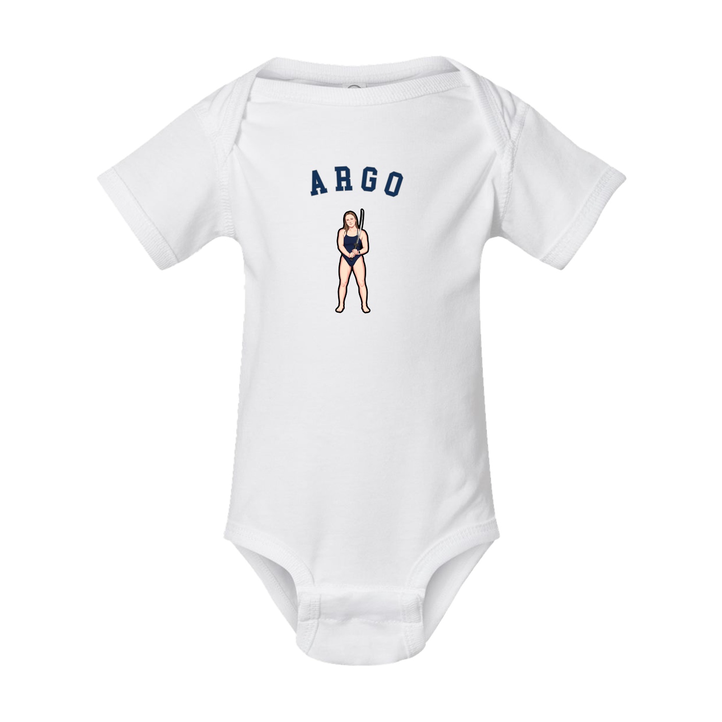 Baby Onesie — Shirsey Arch in White