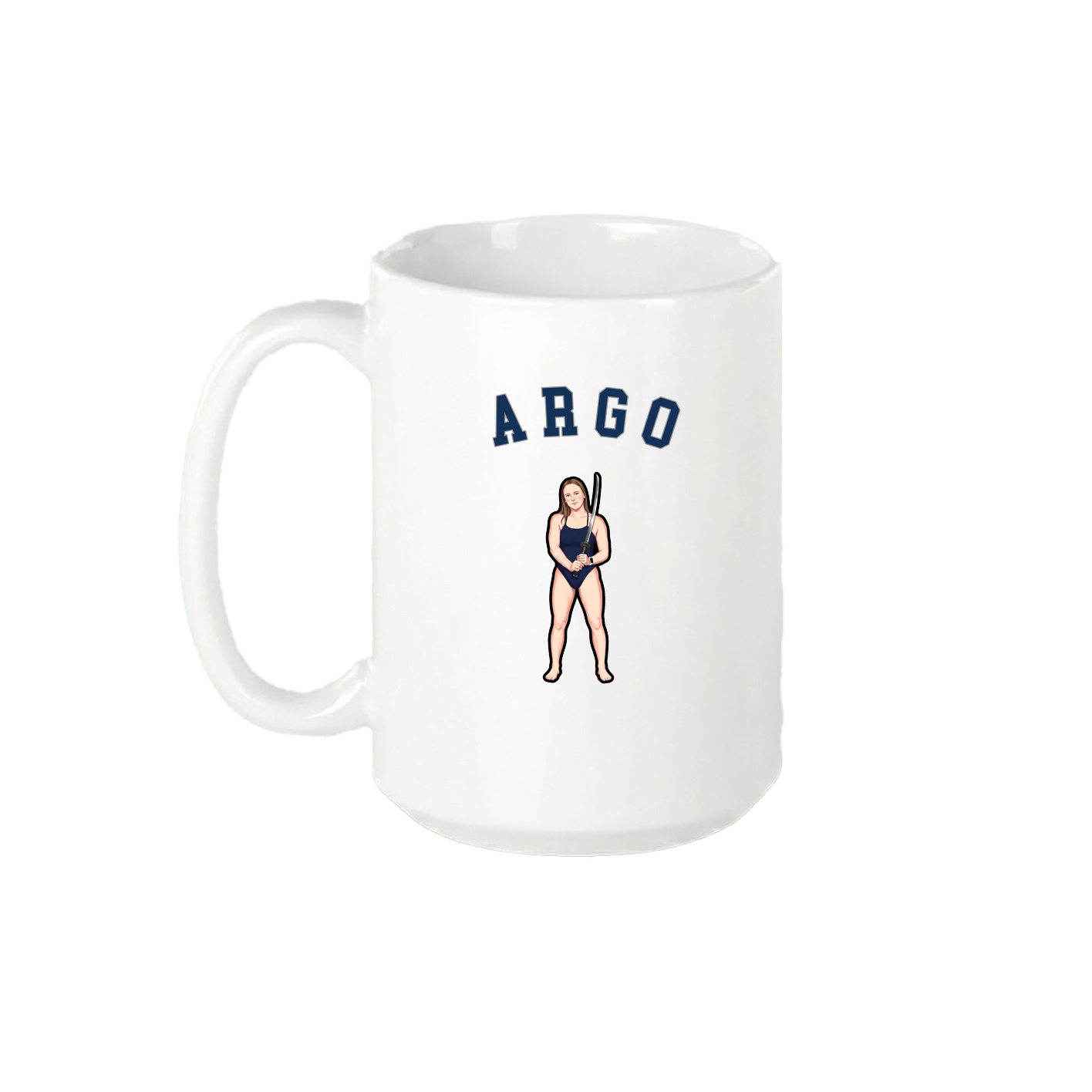 15oz Coffee Mug — Shirsey Arch in White