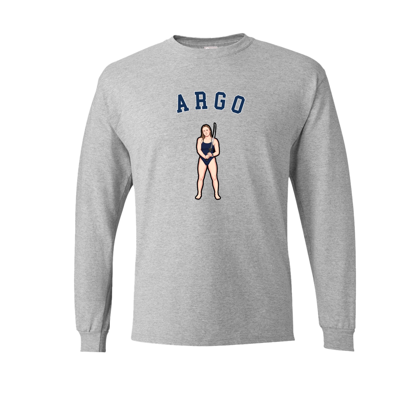 Long Sleeve Tee — Shirsey Arch in Grey