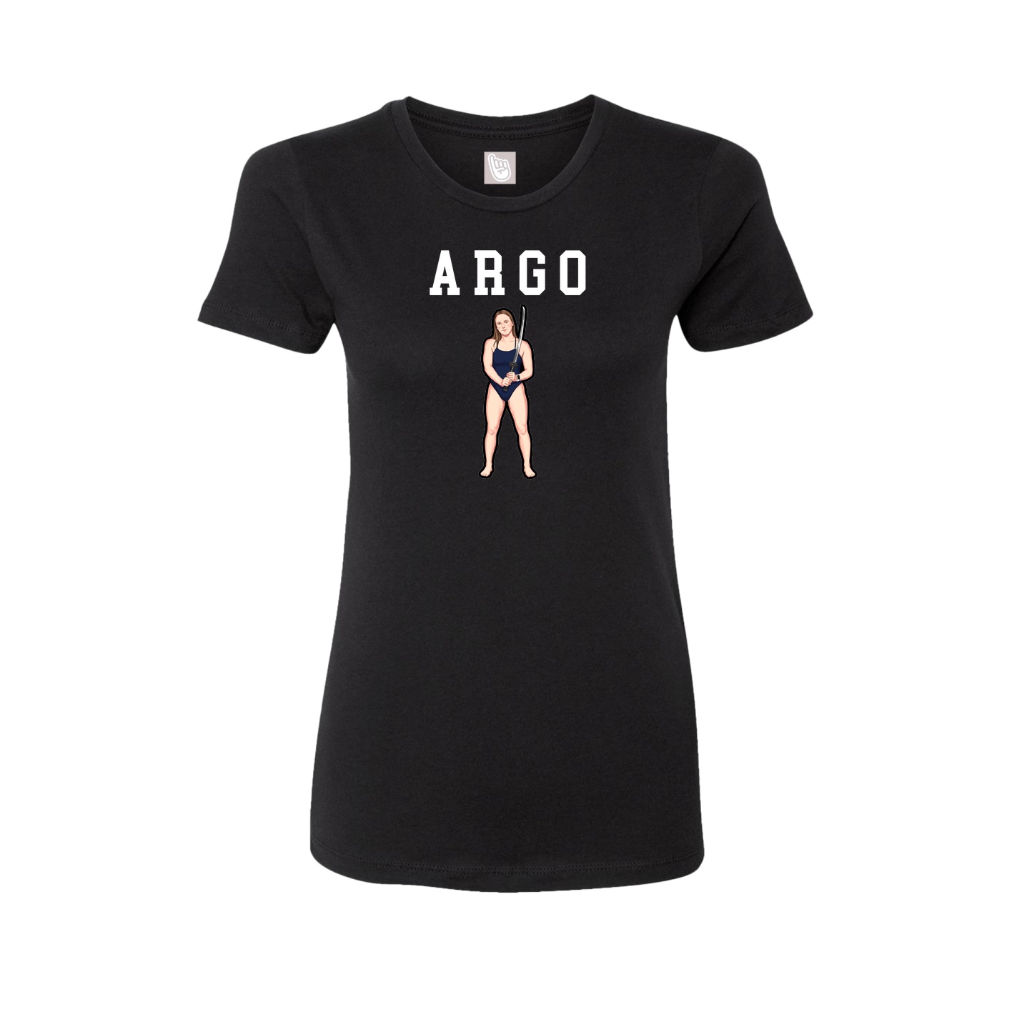 Fitted Women's Tee — Shirsey in Black