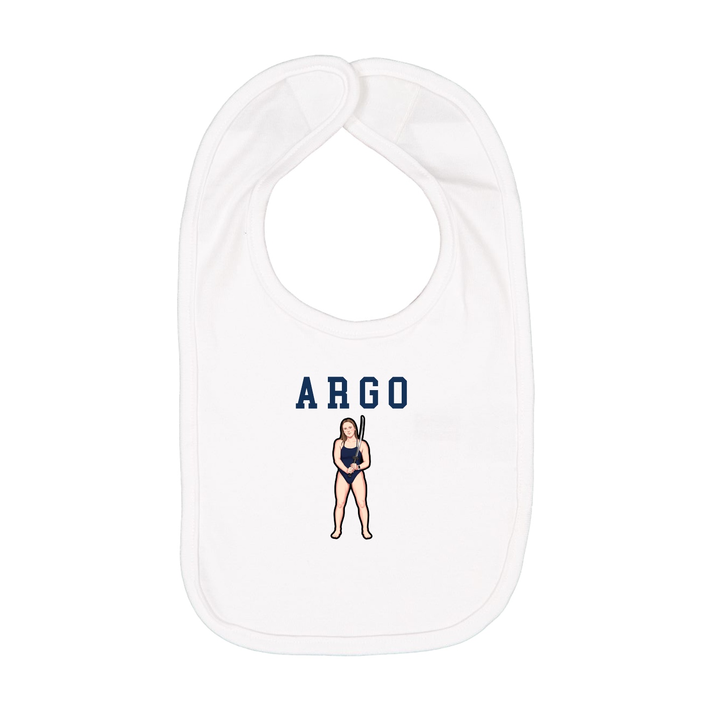 Infant Bib — Shirsey in White