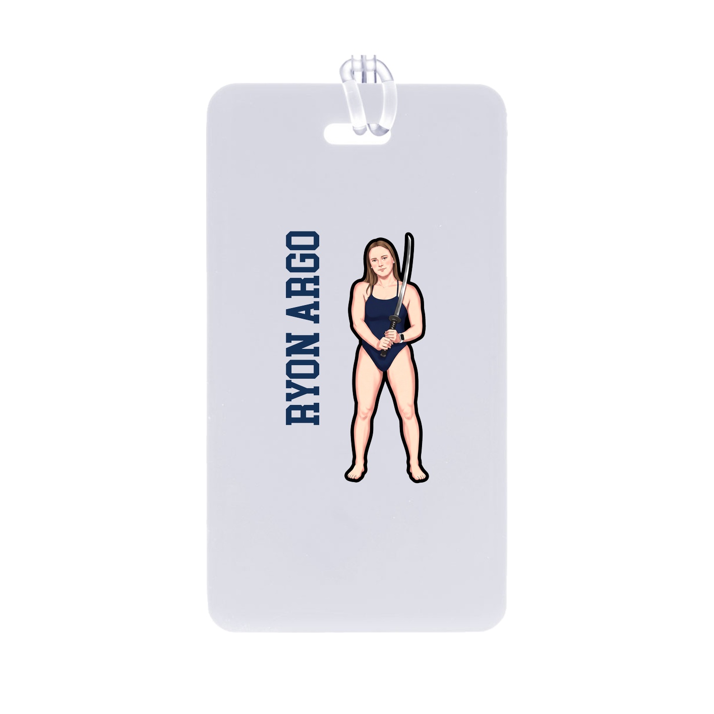 Bag Tag — Name Vertical in Classic