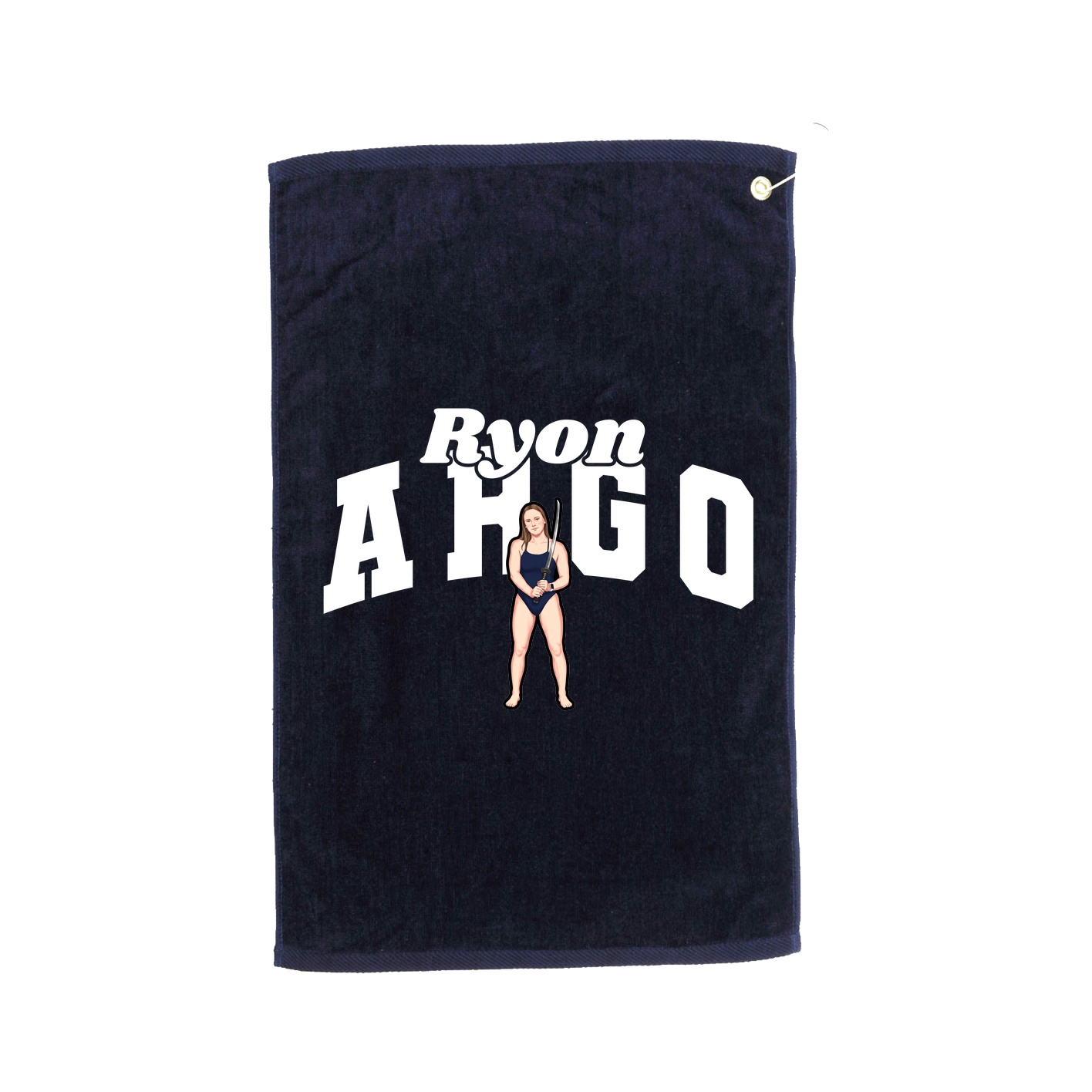 Golf Towel — Signature Arch in Navy