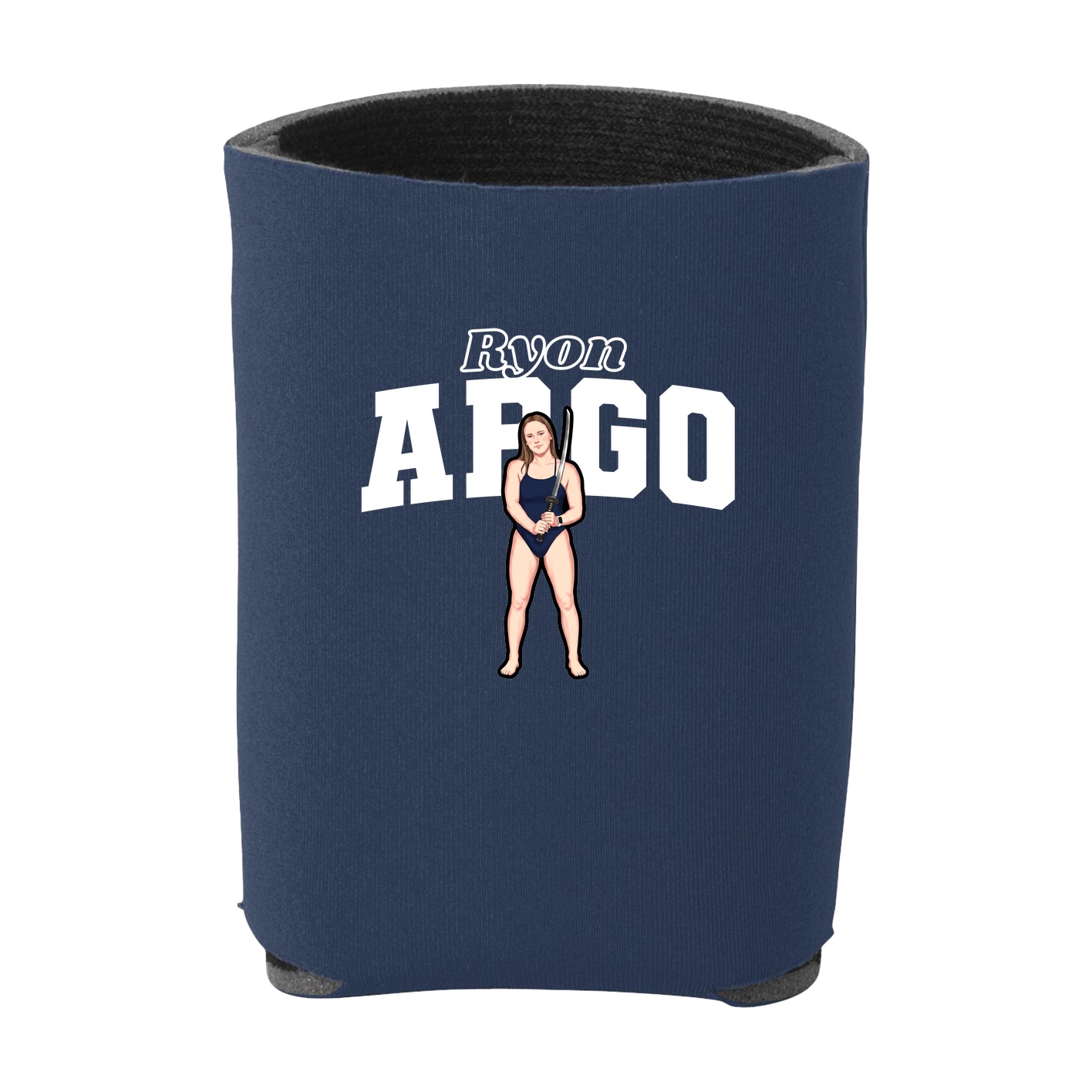 Can Holder — Name Arch in Navy