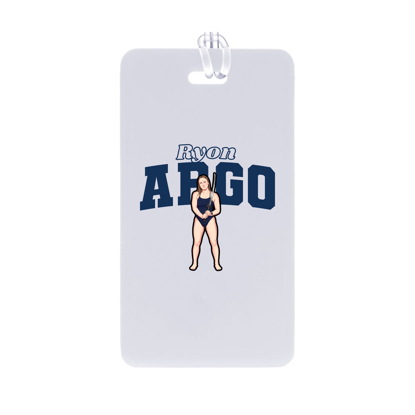 Bag Tag — Name Arch in Classic