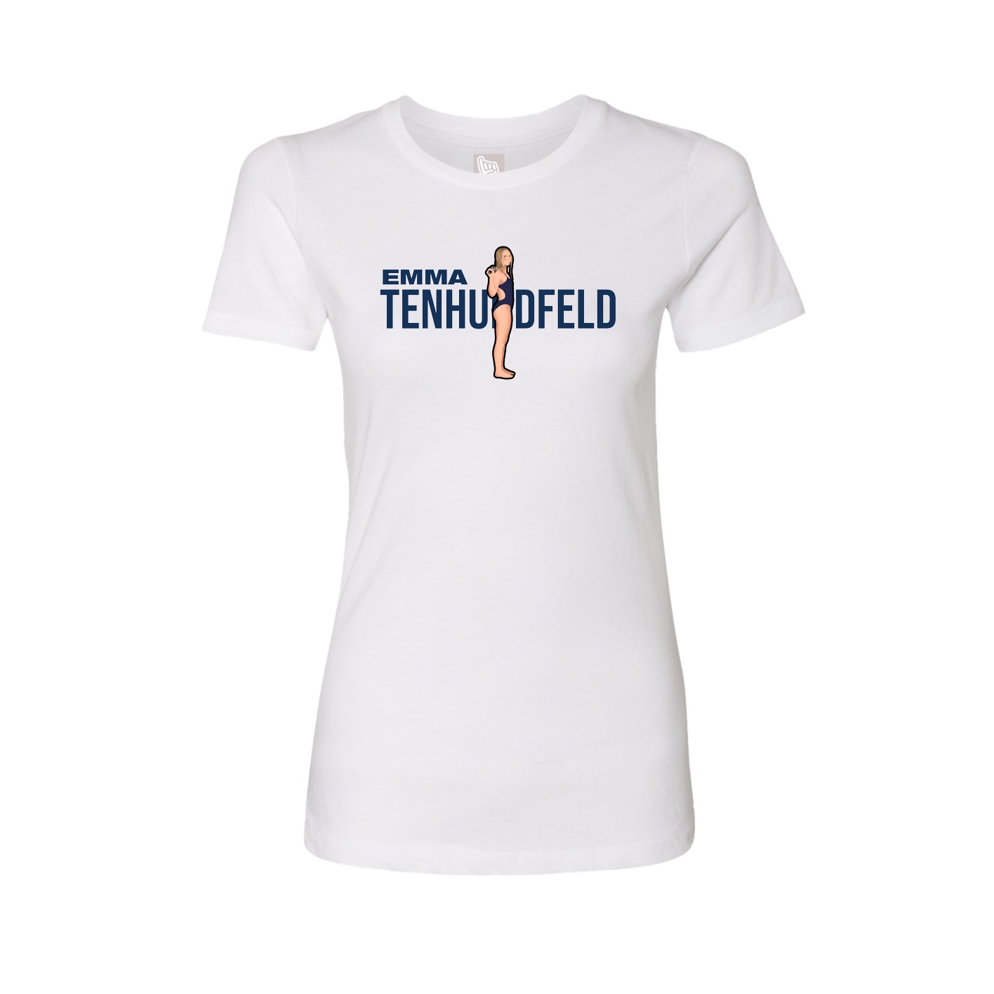 Womens Tee — Player Name in White