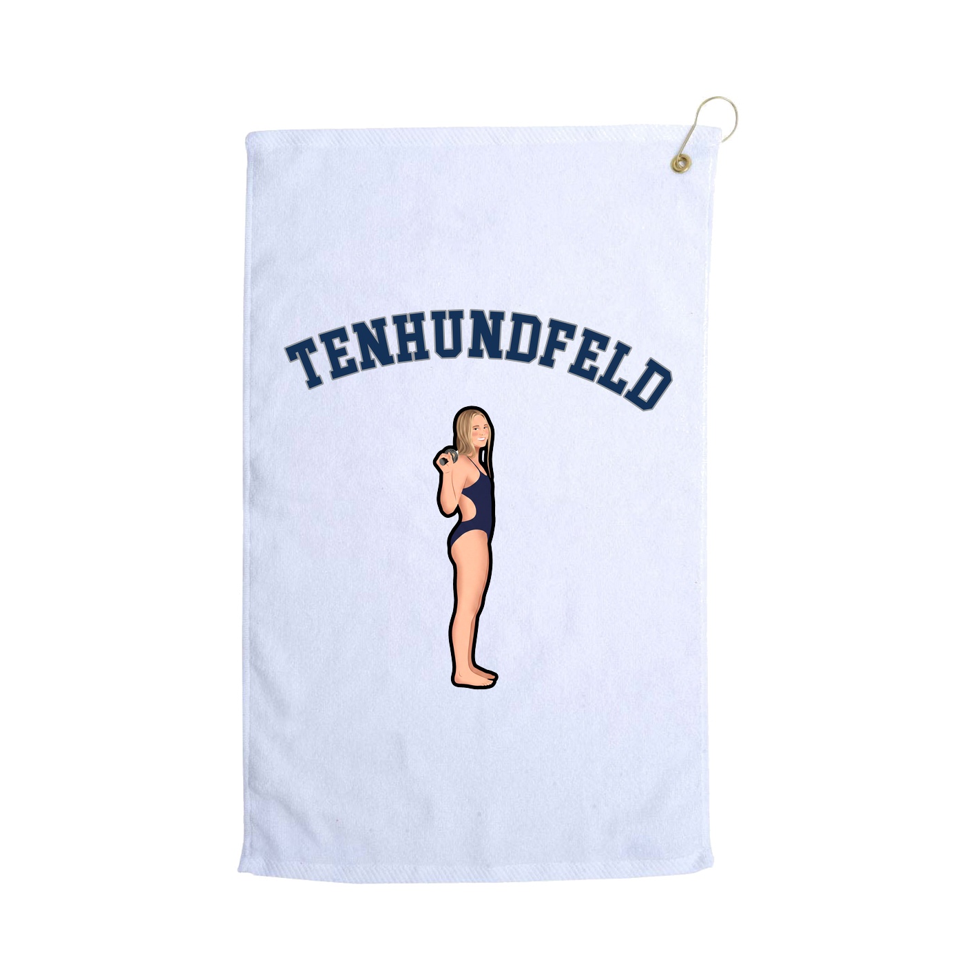 Golf Towel — Shirsey Arch in White