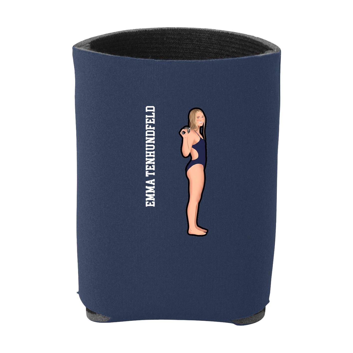 Can Holder — Name Vertical in Navy