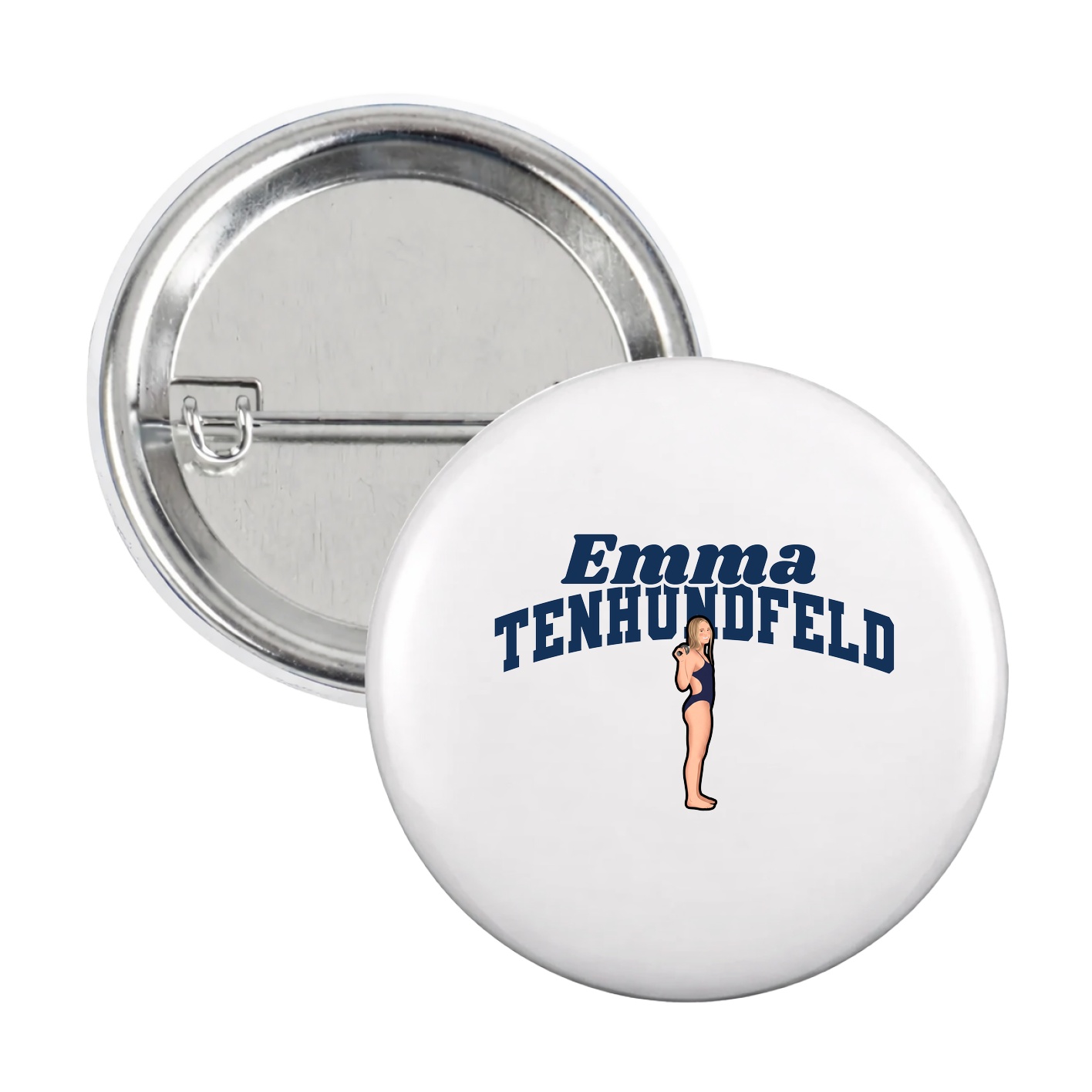 Game Day Button — Signature Arch in White