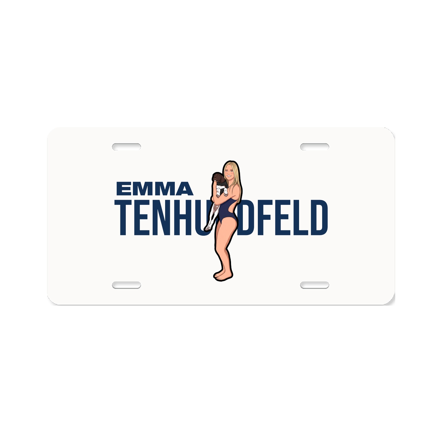 License Plate — Player Name in Classic