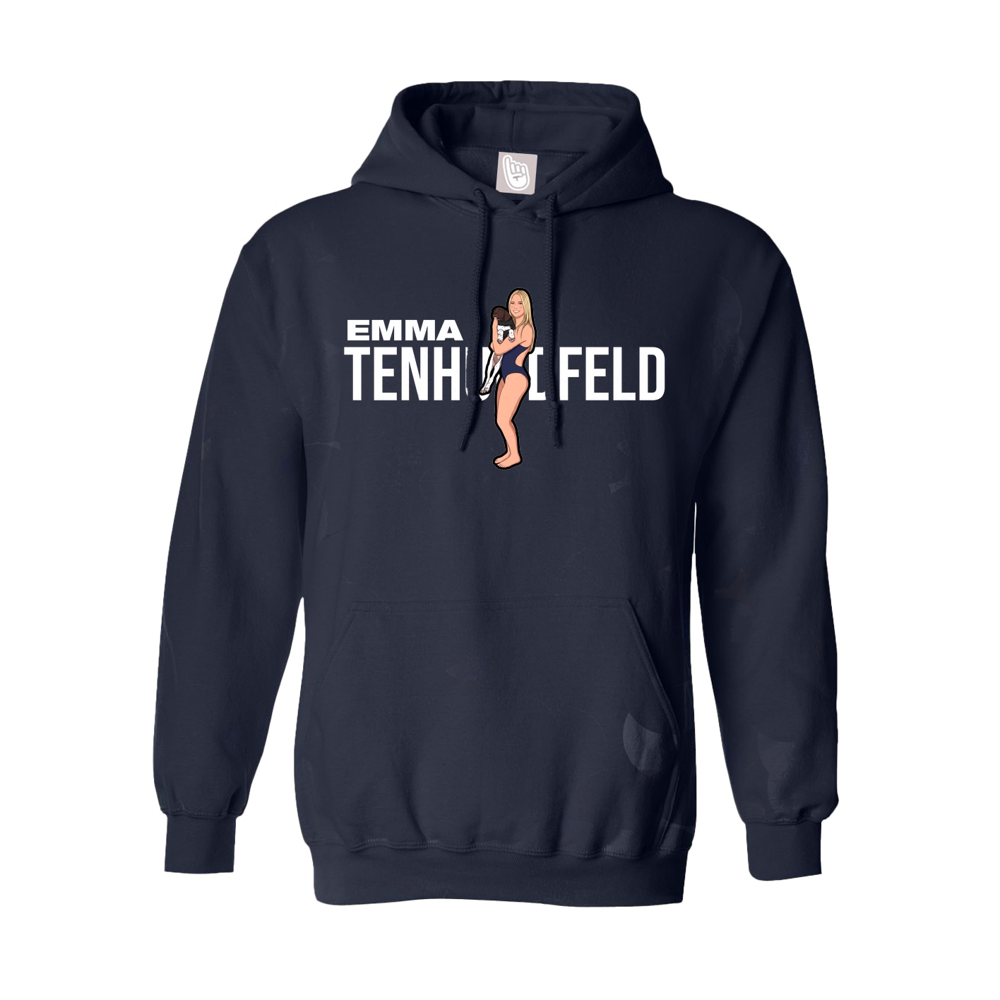 Youth Hoodie — Player Name in Navy