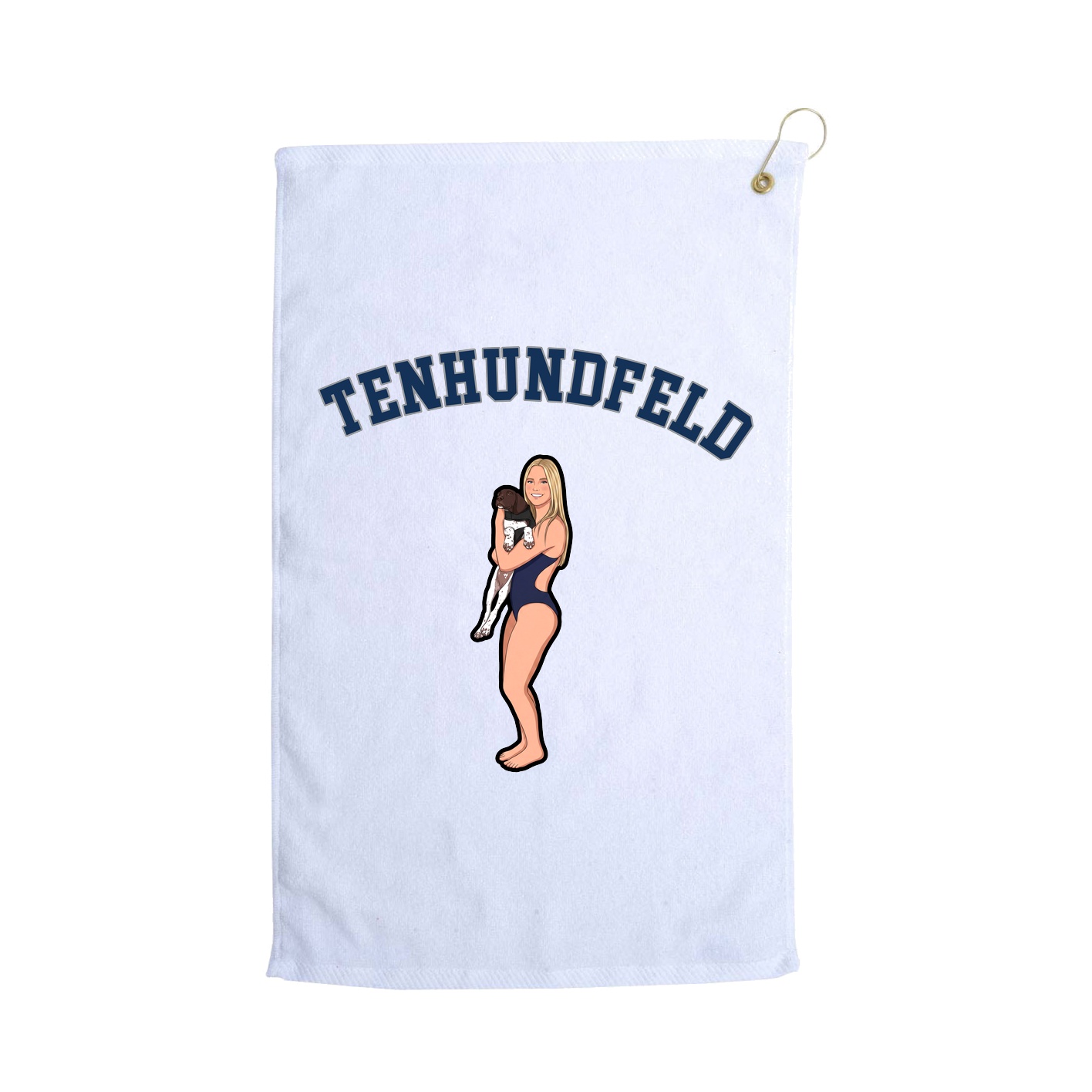 Golf Towel — Shirsey Arch in White