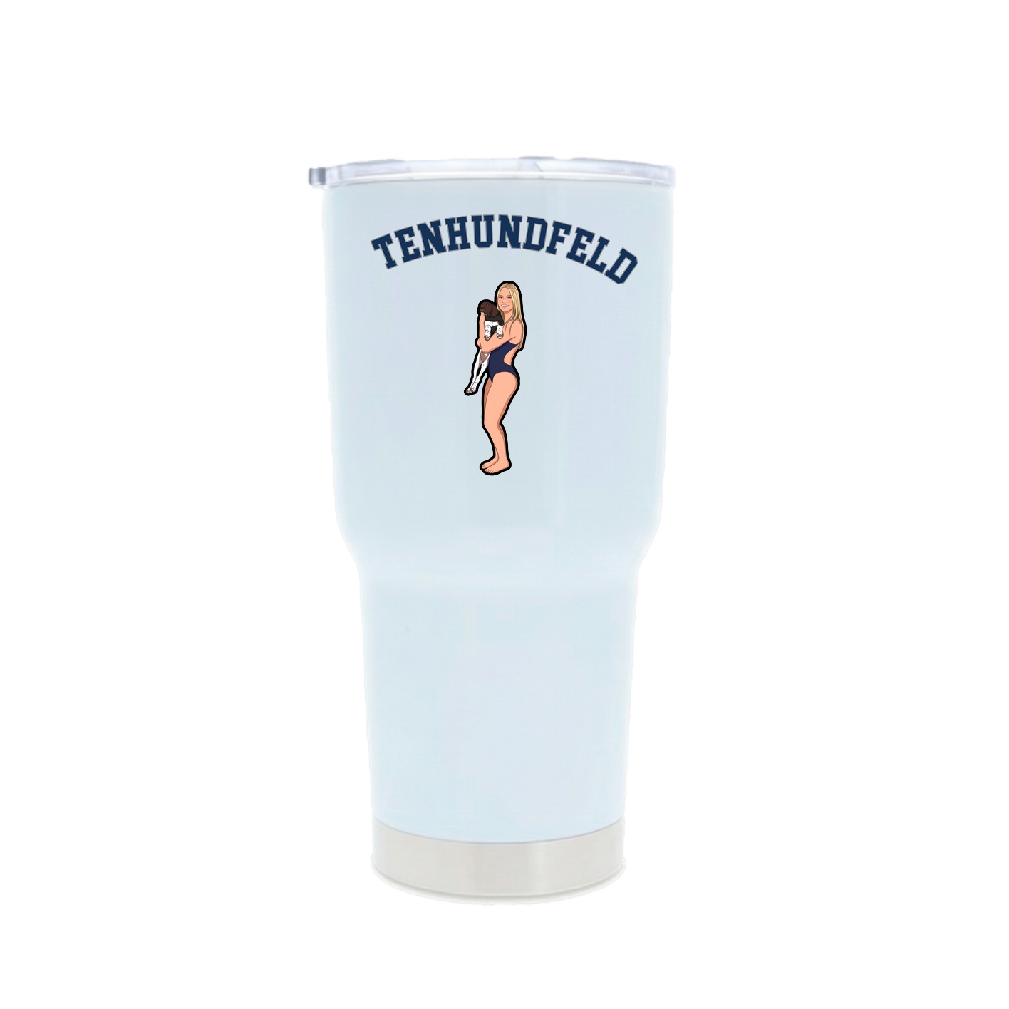 30oz Stainless Steel Tumbler — Shirsey Arch in White