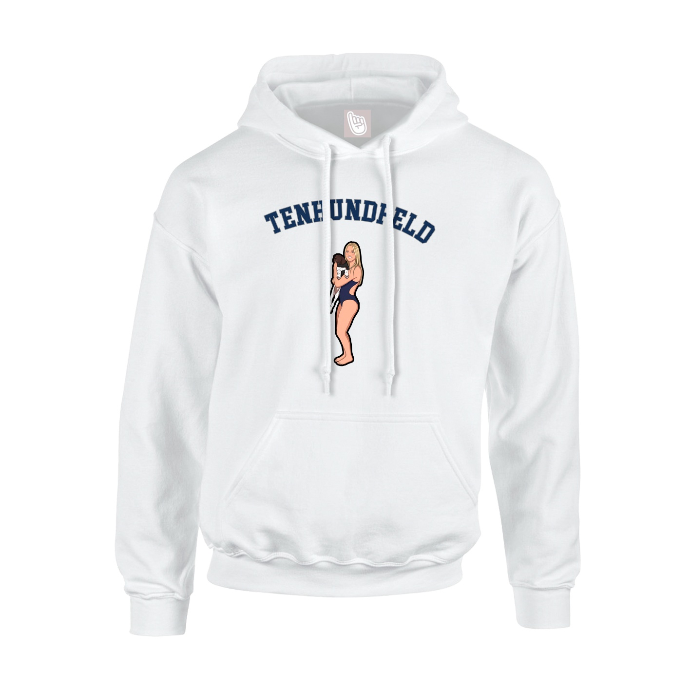 Hoodie — Shirsey Arch in White