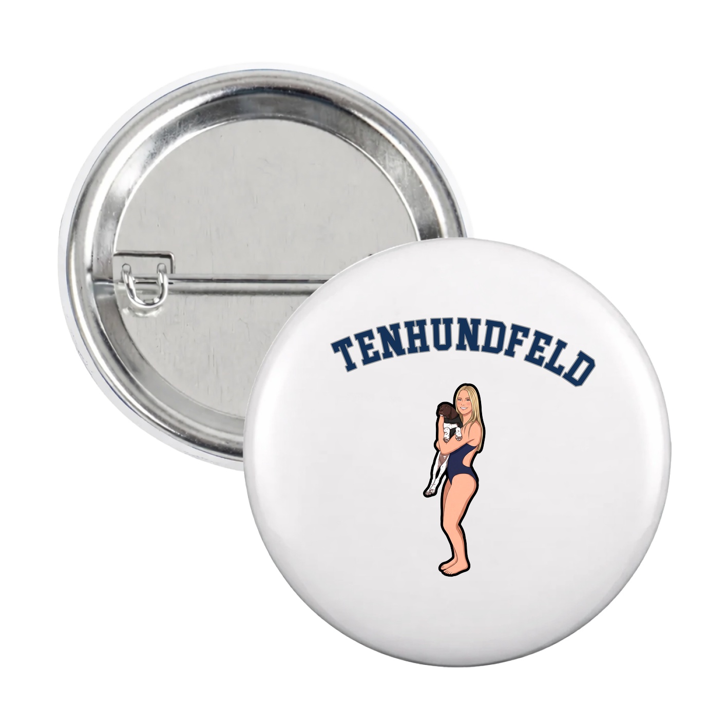 Game Day Button — Shirsey Arch in White